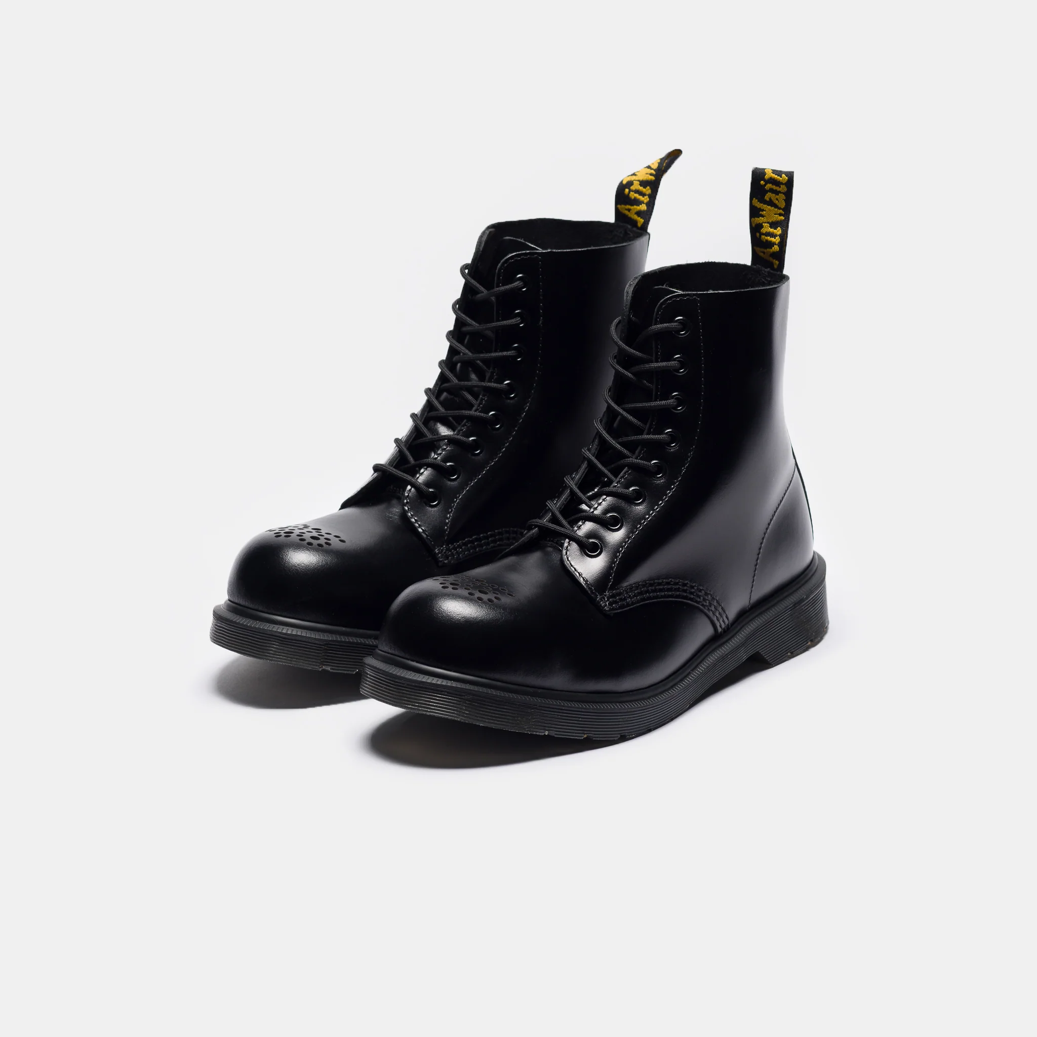 1460 Analine Leather Steel Toe Boot in Black - Image 3