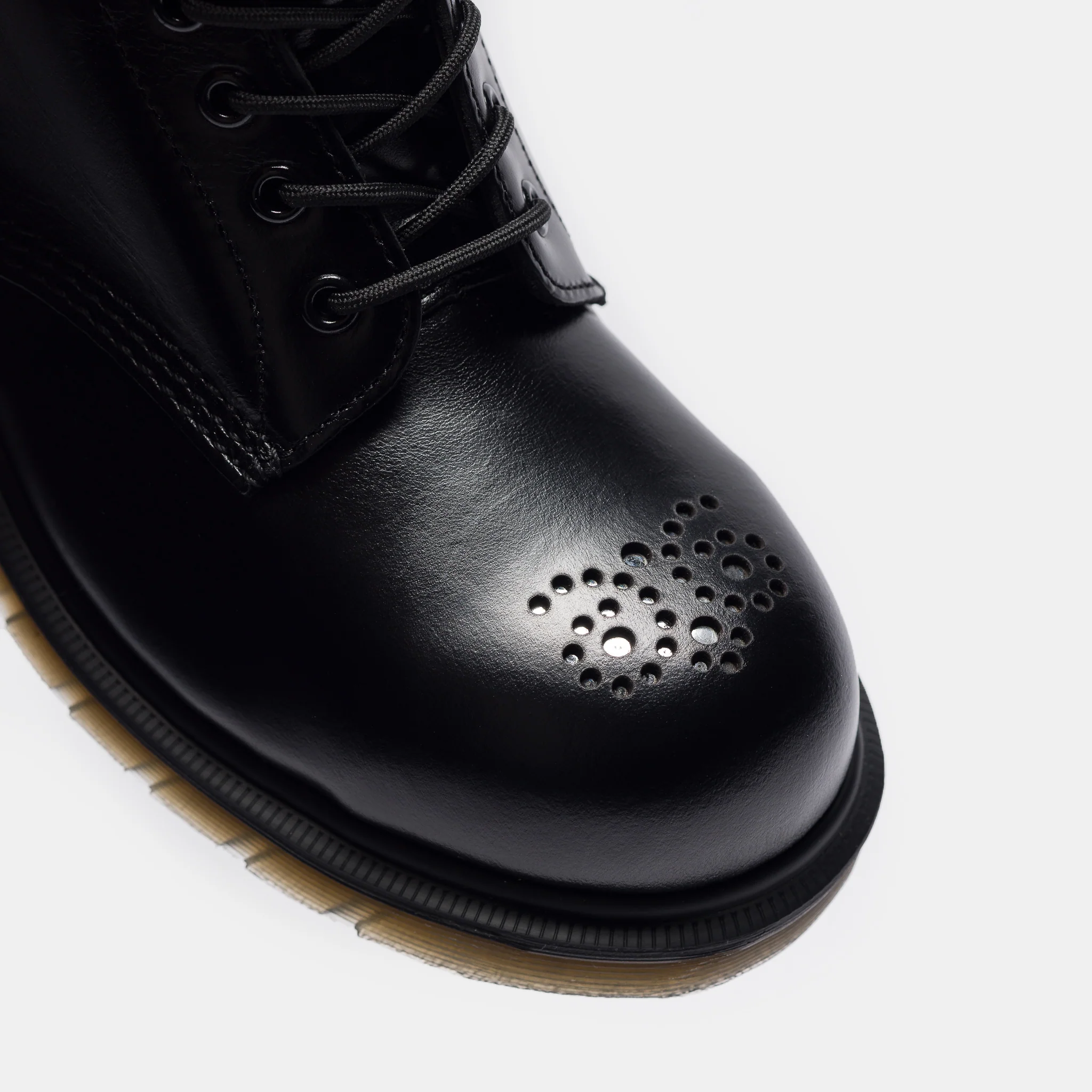 1460 Analine Leather Steel Toe Boot in Black - Image 6