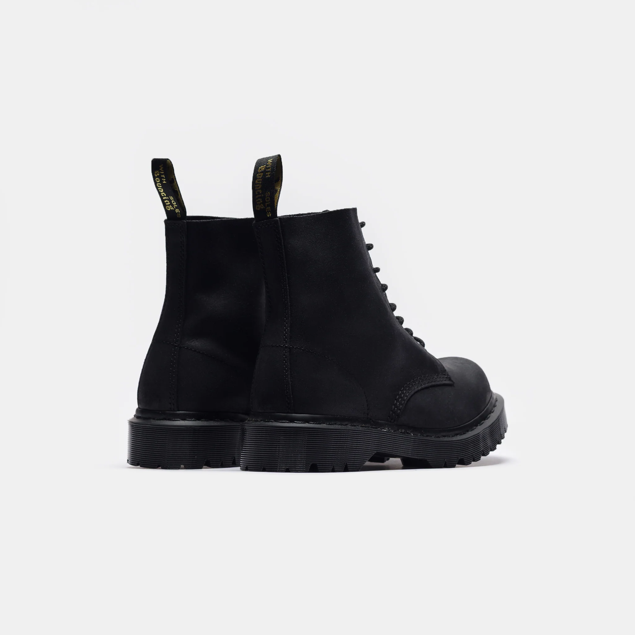 1460 Bex Bump Toe Boot in Black Wax Commander - Image 5
