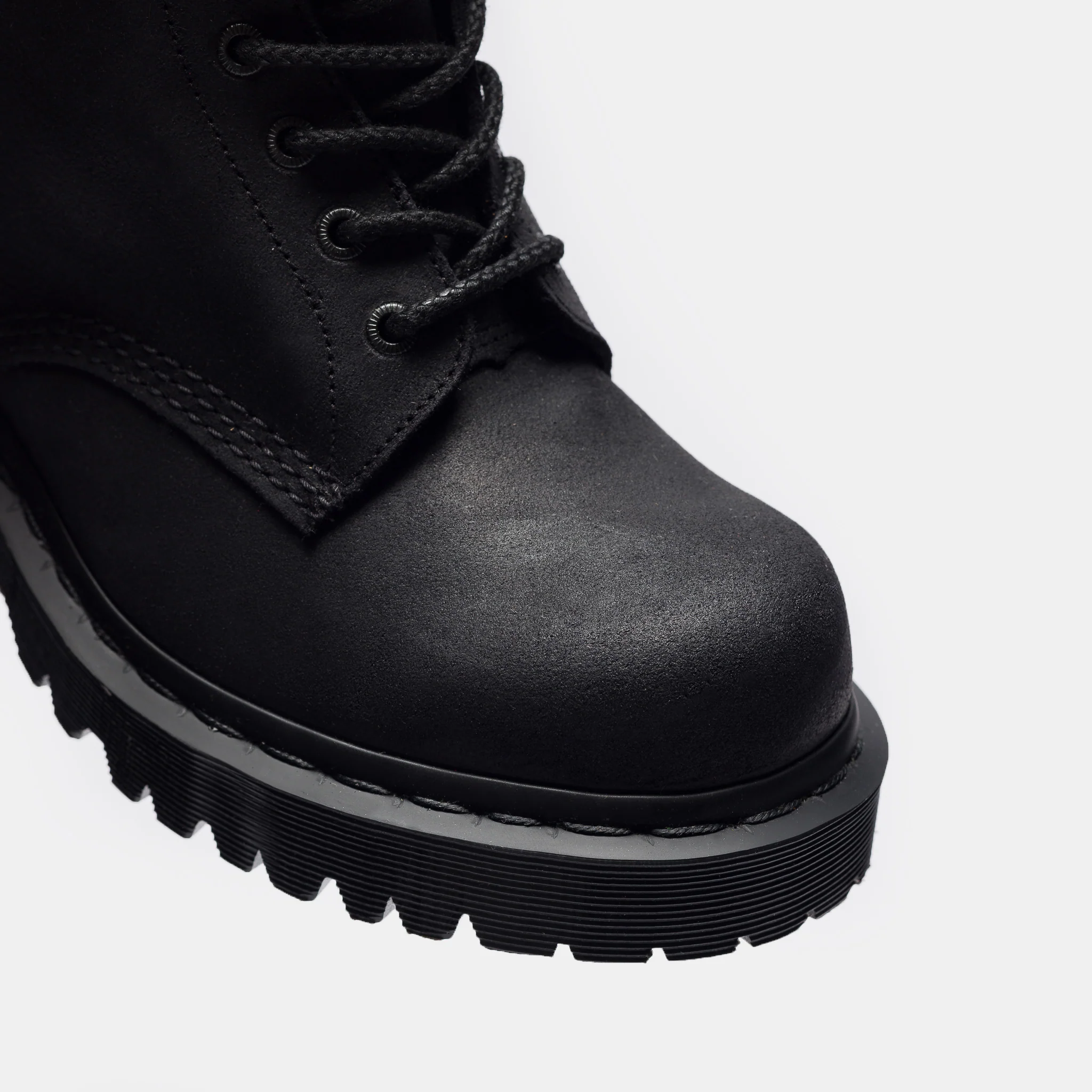 1460 Bex Bump Toe Boot in Black Wax Commander - Image 7