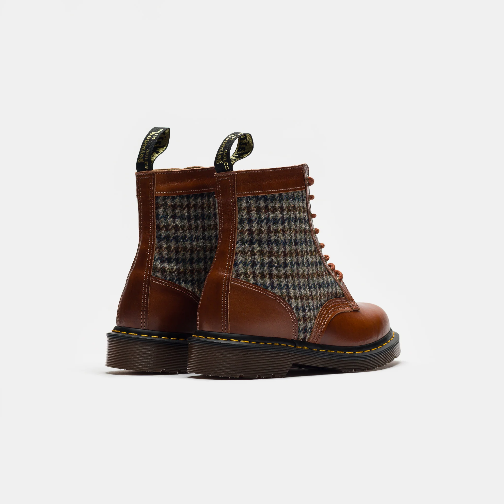 1460 Pascal Harris Tweed Boot	in Amber Tan/Multi - Image 4
