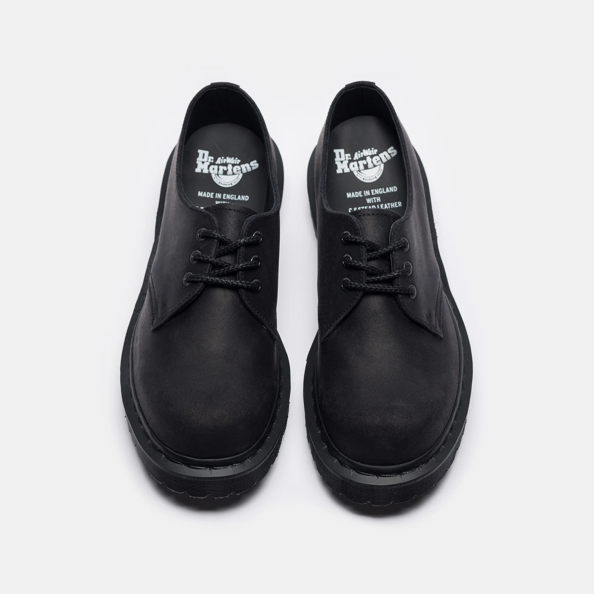 1461 Bex Bump Toe Derby in Black Wax Commander - Image 4