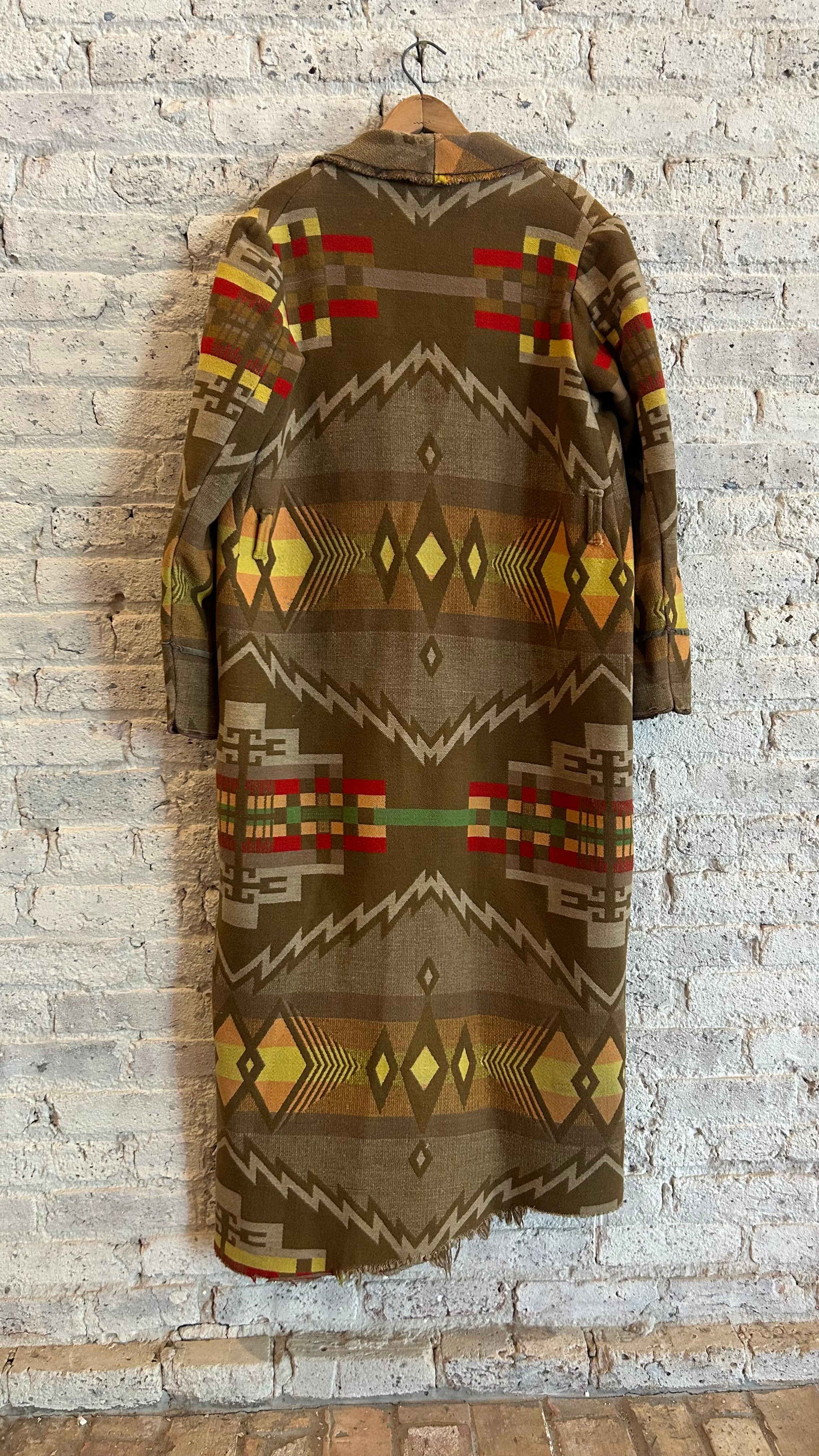 1920's Pendleton Blanket Robe in Brown - Image 2