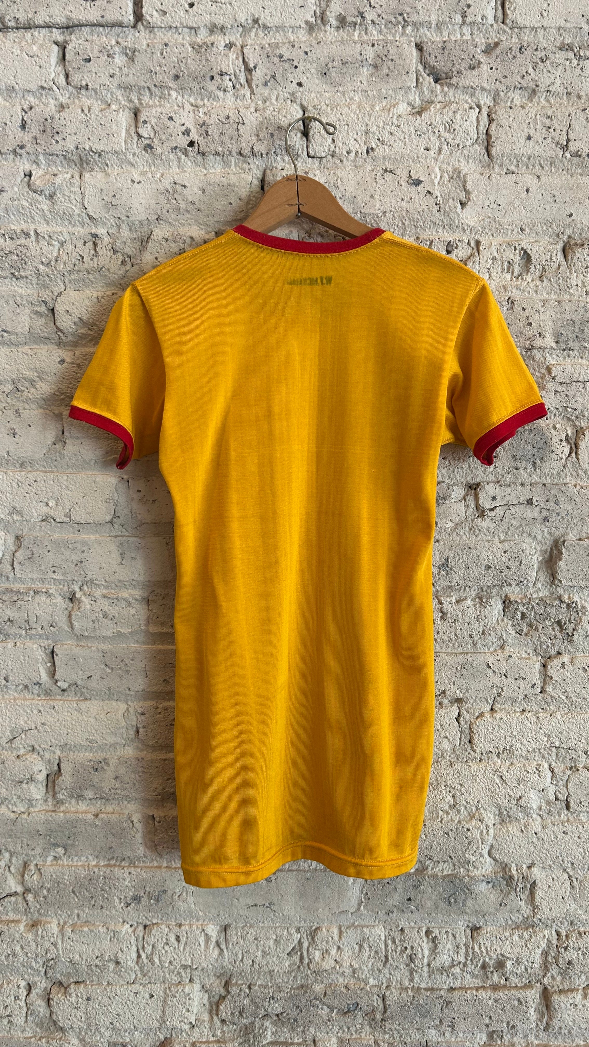 1950's USMC Ringer Jersey T-Shirt in Red/Yellow - Image 2