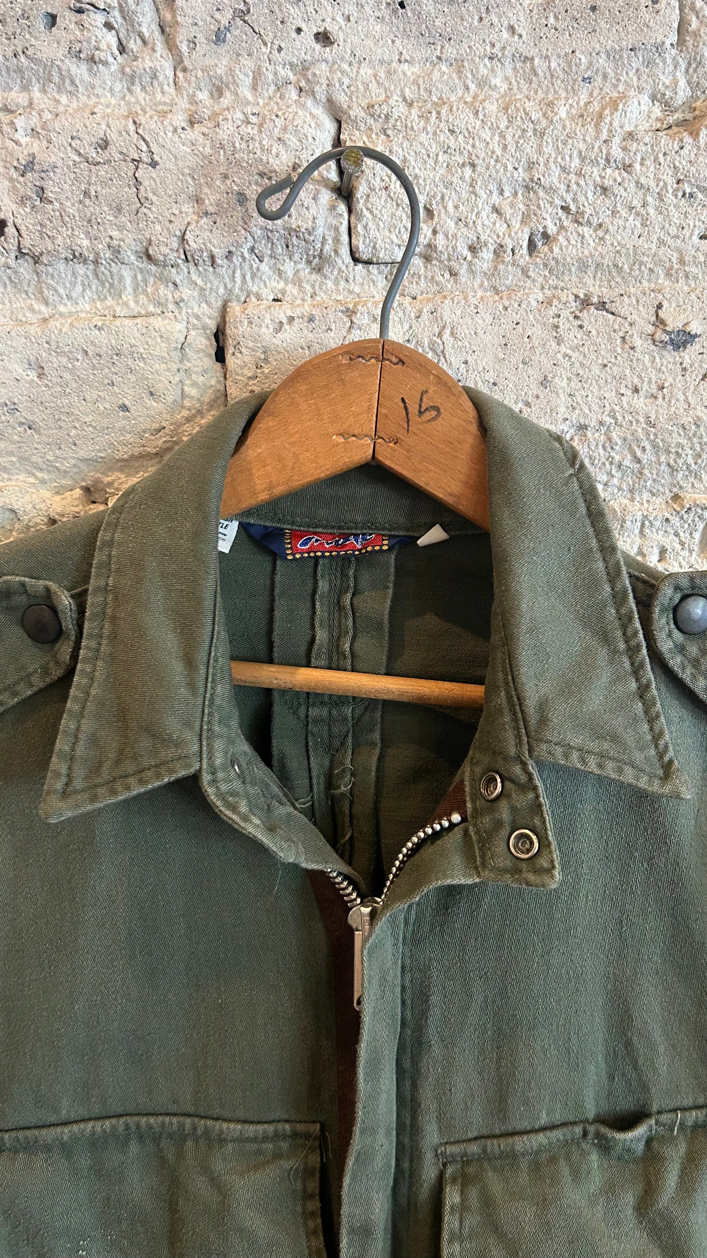 1970's WW2 Paratrooper Style Jacket in Olive - Image 3