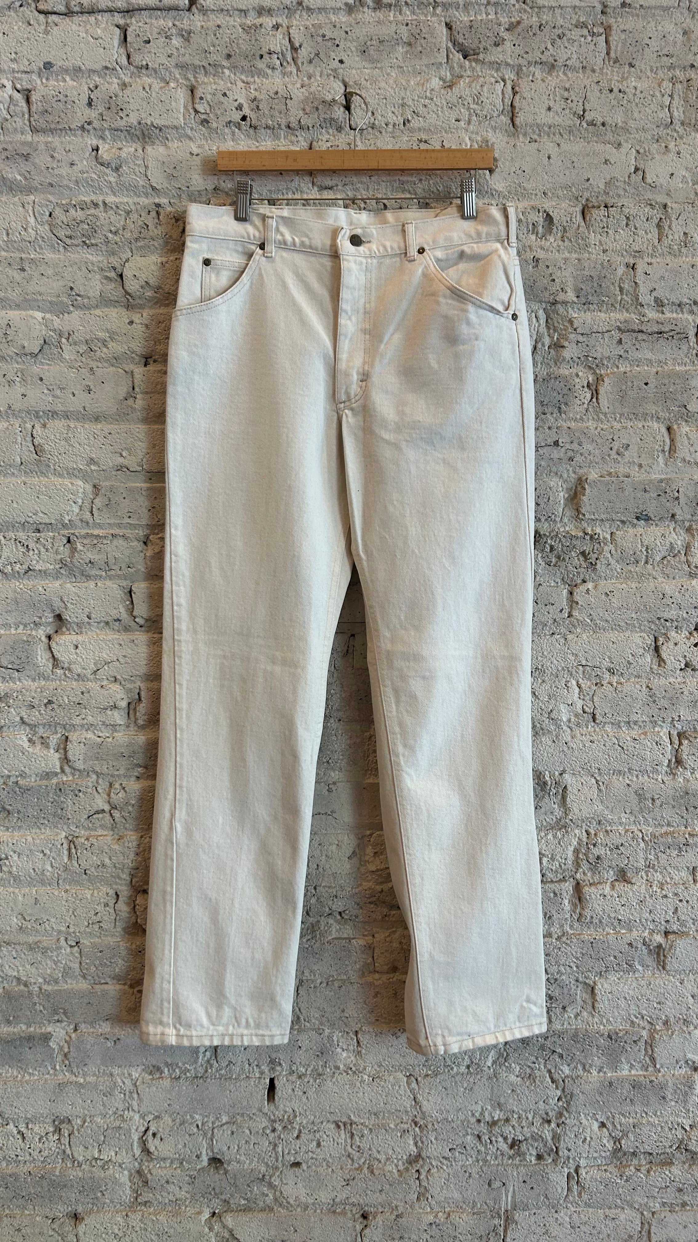 1980's Lee Straight Leg Jean in Off White