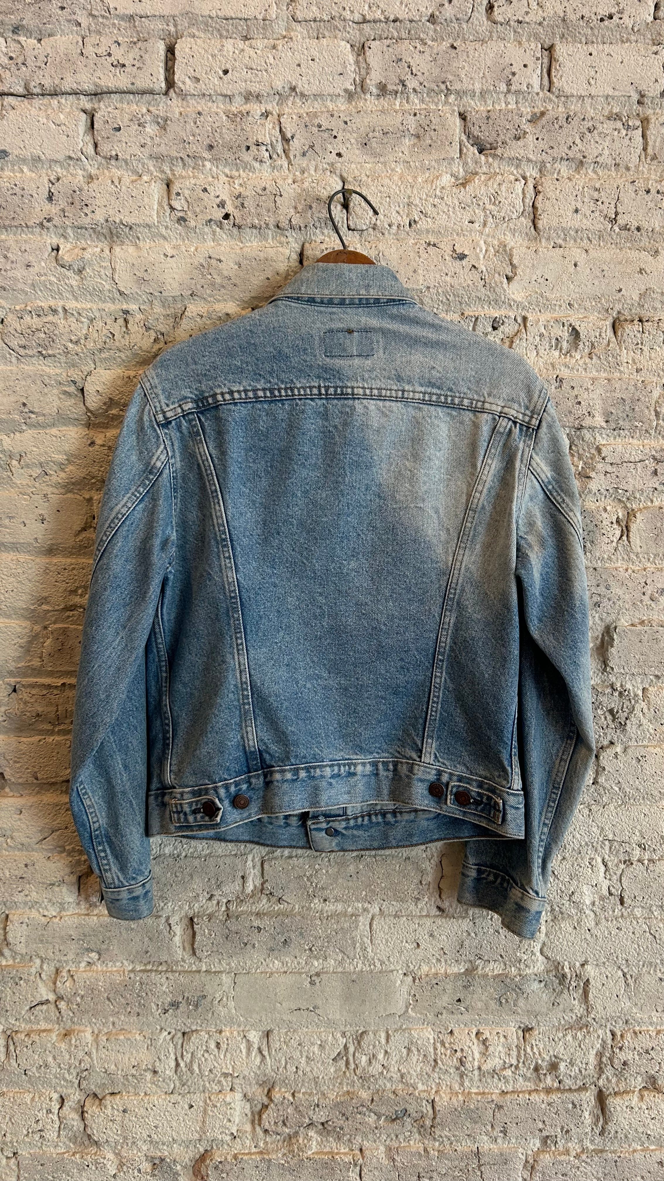1980's  Levi's Faded Denim Jacket in  Light Blue - Image 2