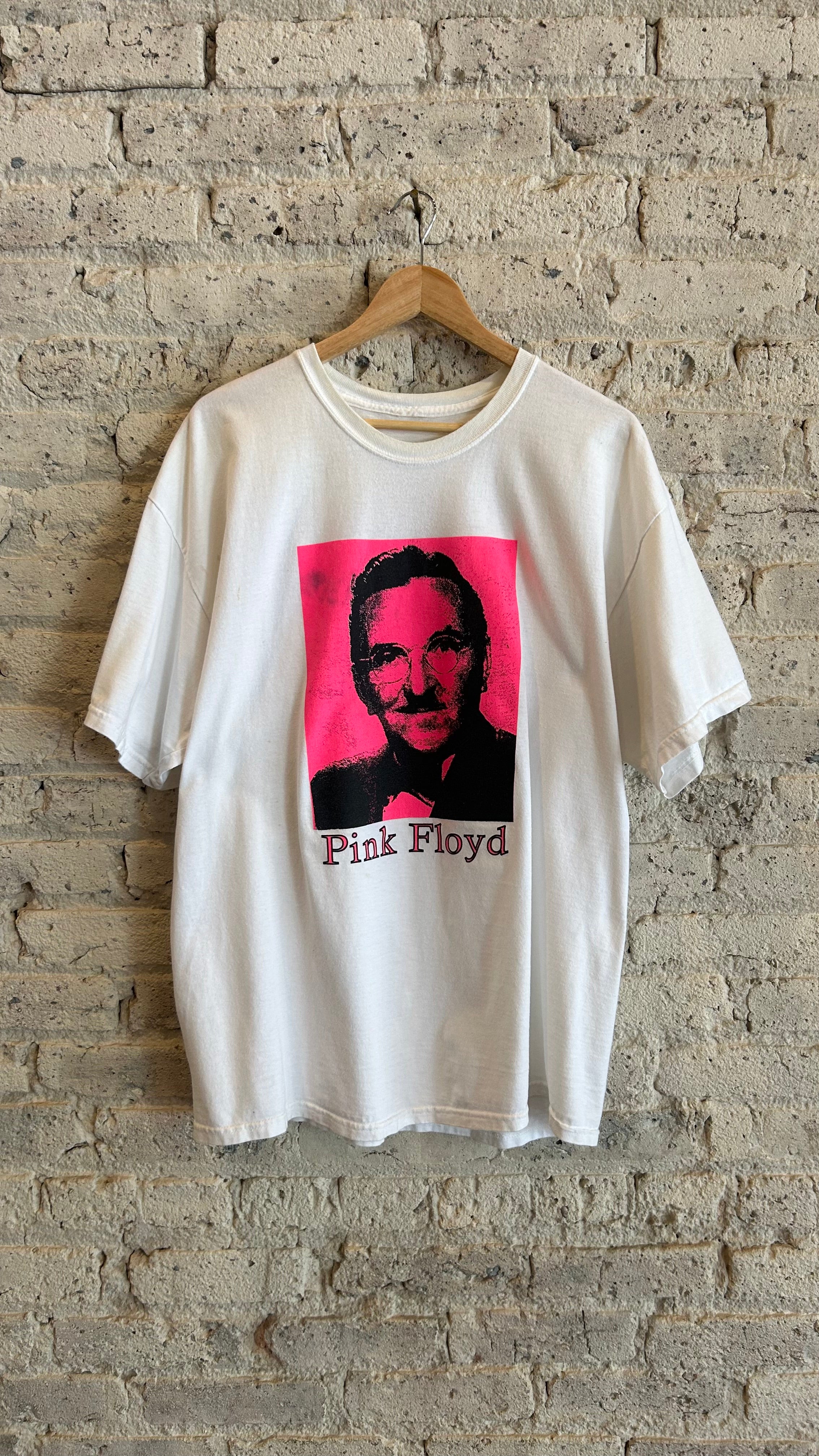 1990's Pink Floyd x Andy Griffith T-Shirt in White/Pink
