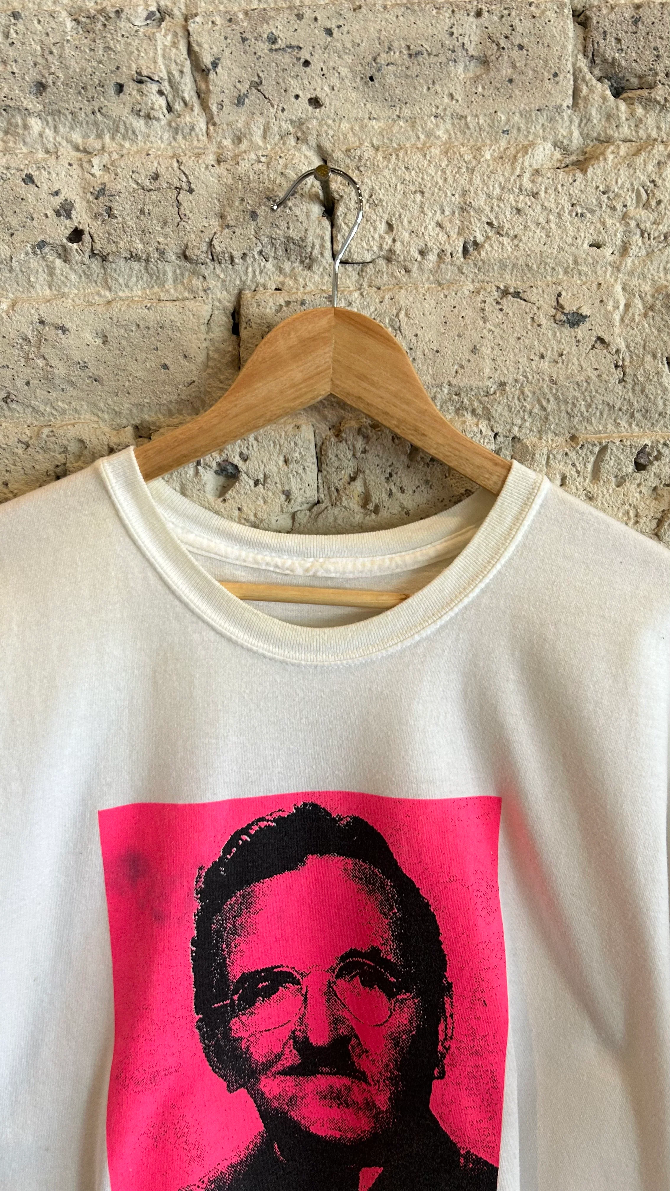 1990's Pink Floyd x Andy Griffith T-Shirt in White/Pink - Image 3