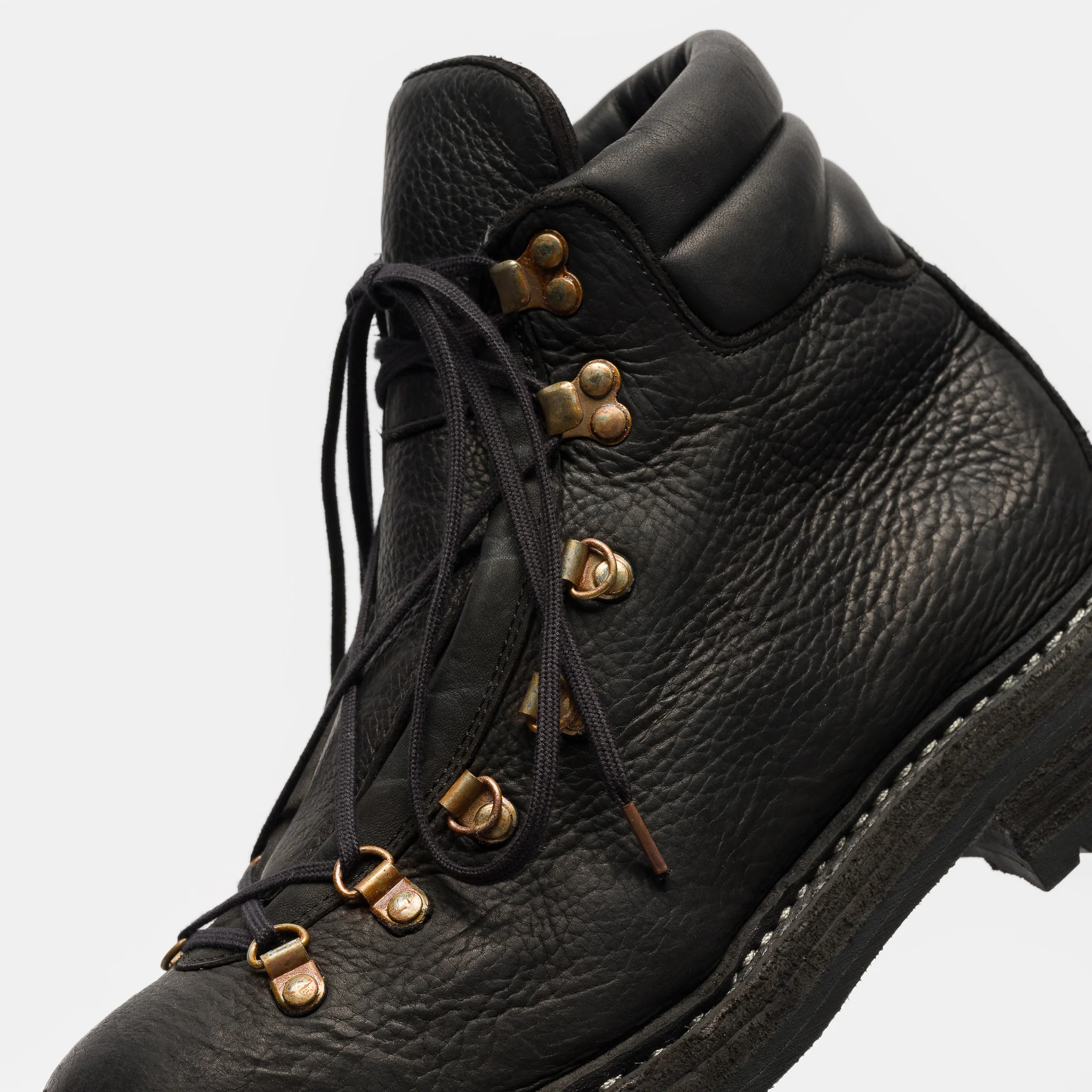 19M Bison Leather Hiking Boot in Black - Image 6