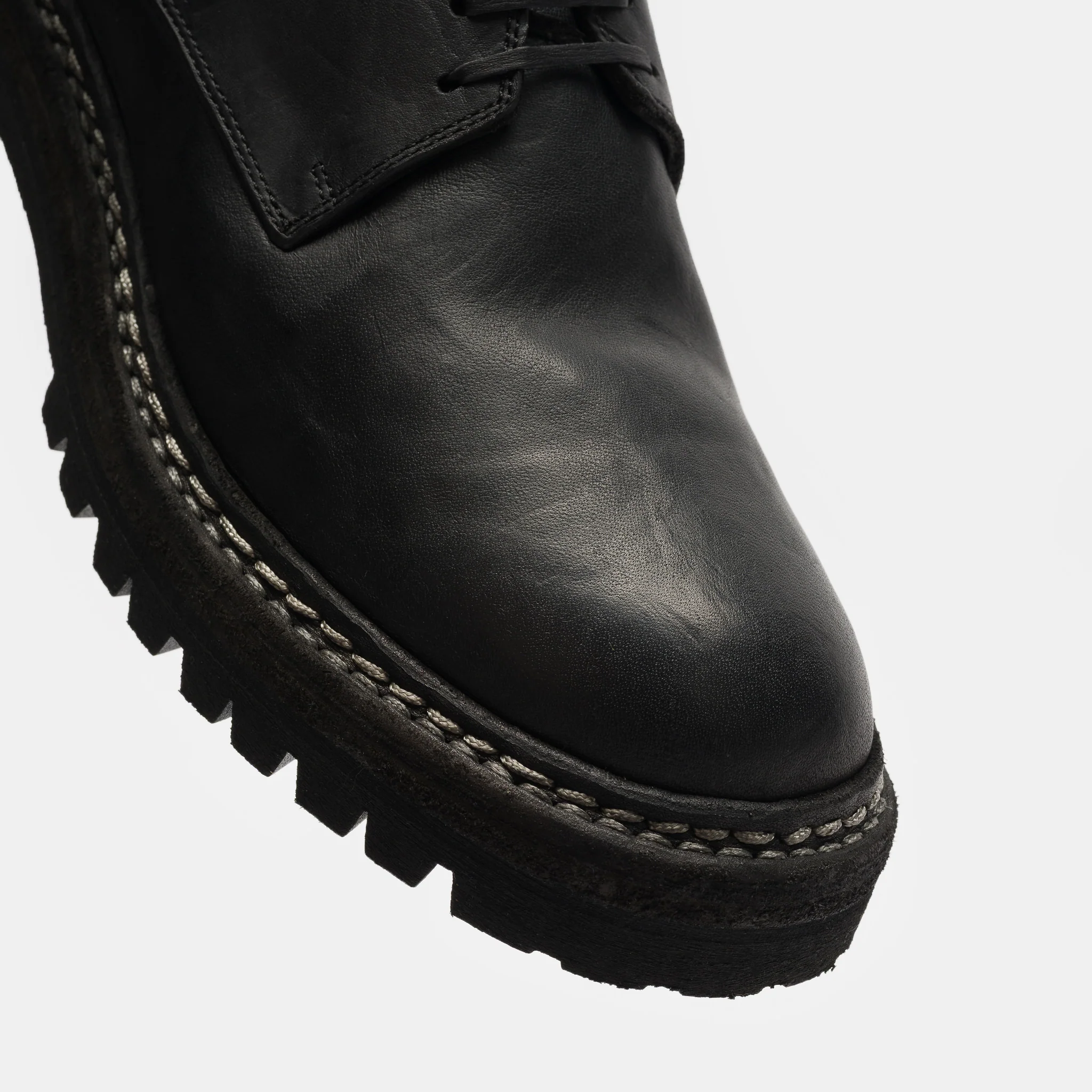 792V_N Horse Leather Derby Shoe in Black - Image 6