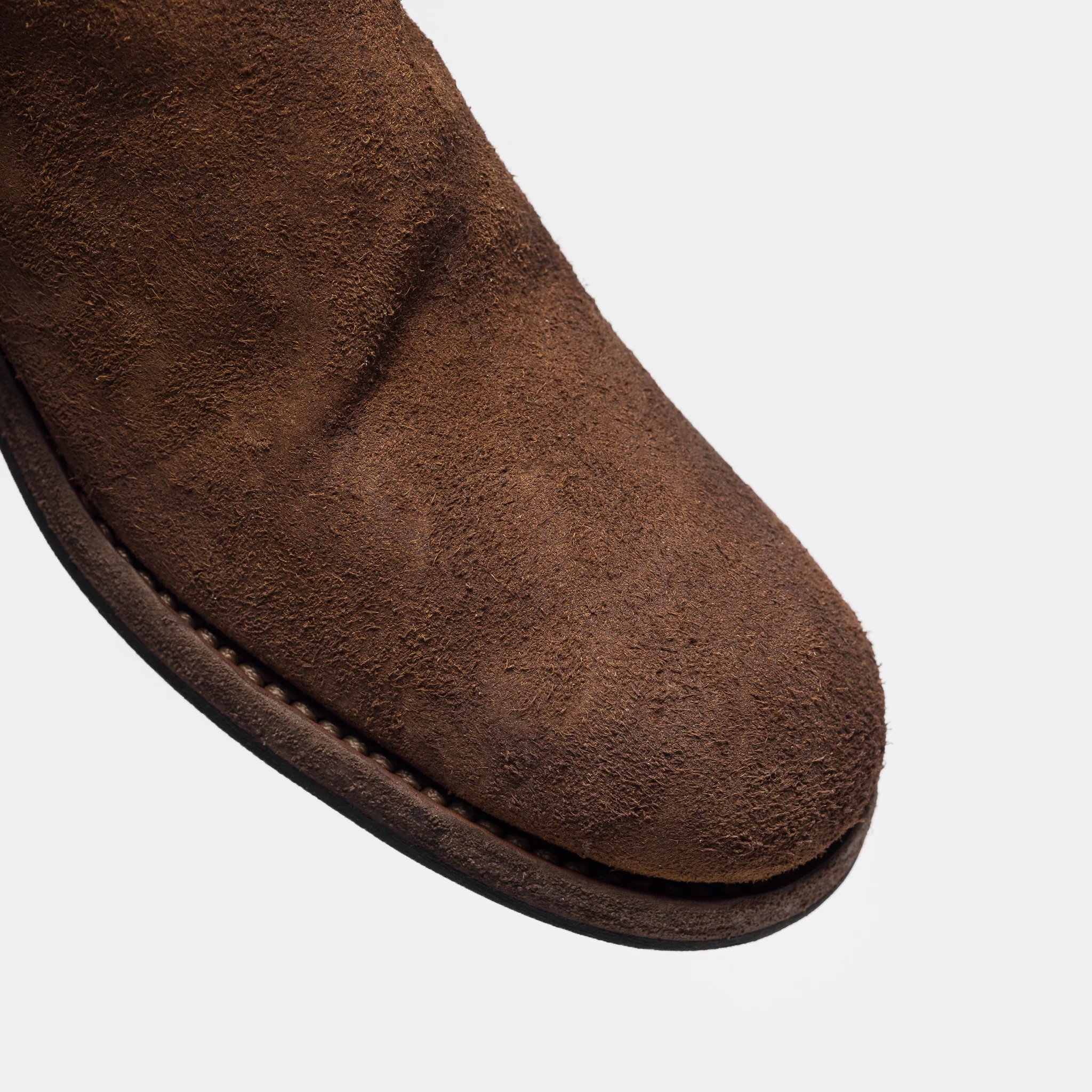 Undercover 966V_EYE Reverse Horse Leather Back Zip Boot in Brown - Image 7