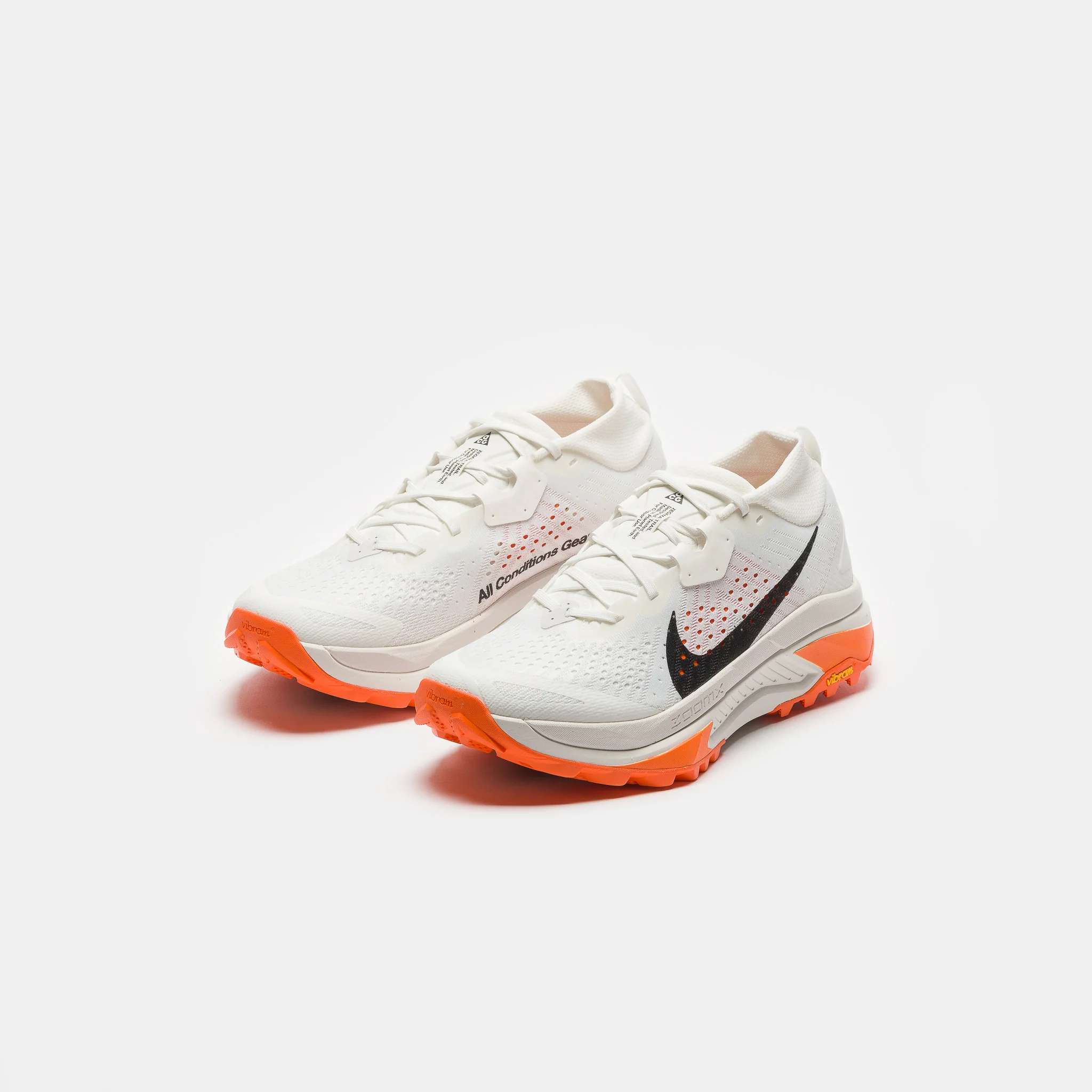 ACG Zegama Sneaker in Summit White/Black/Phantom/Safety Orange - Image 3