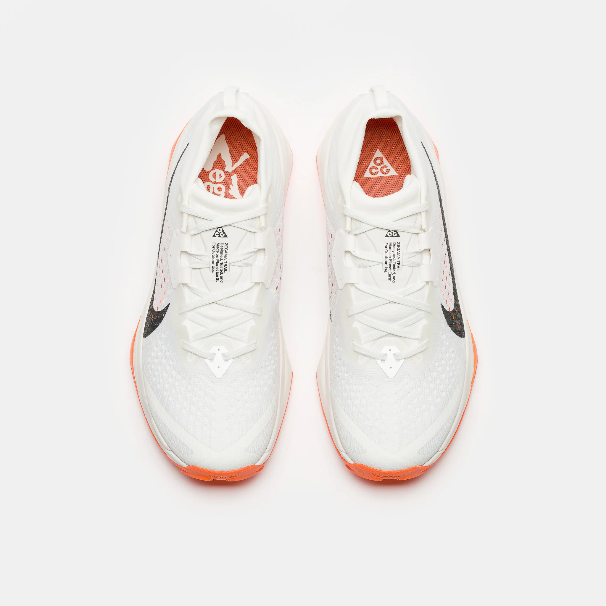 ACG Zegama Sneaker in Summit White/Black/Phantom/Safety Orange - Image 4