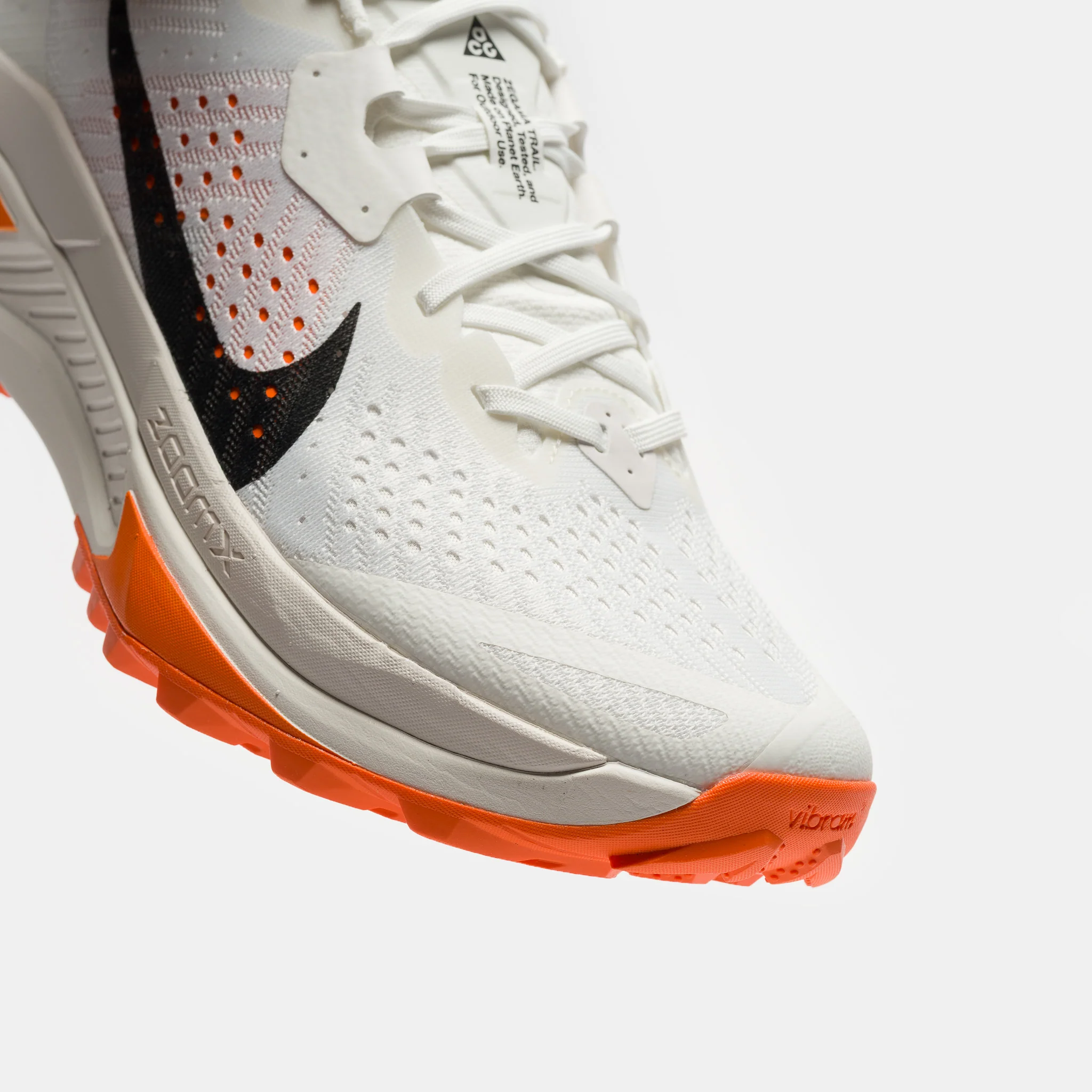 ACG Zegama Sneaker in Summit White/Black/Phantom/Safety Orange - Image 6