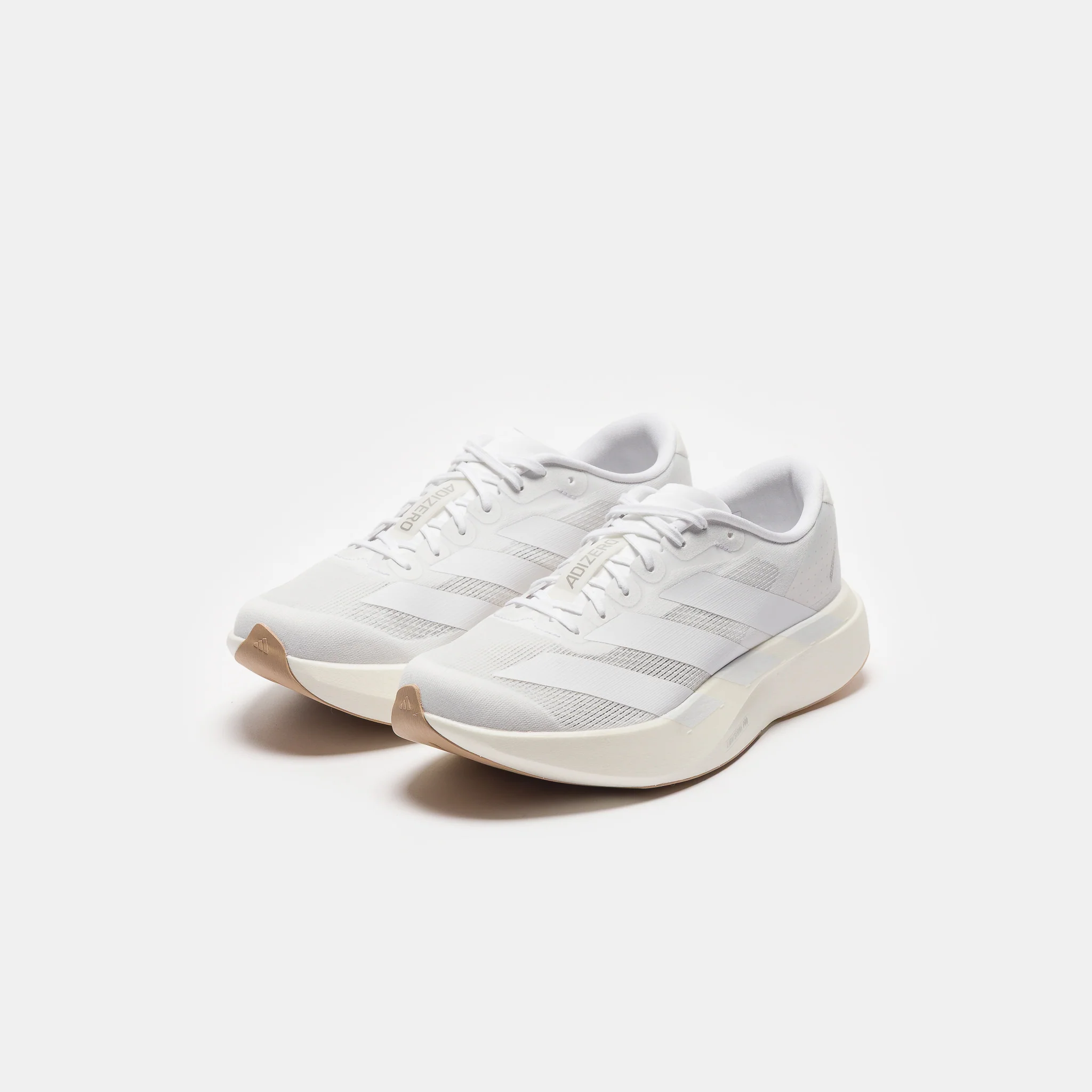 Adizero Evo SL Sneaker in White/White/Sandstone - Image 3