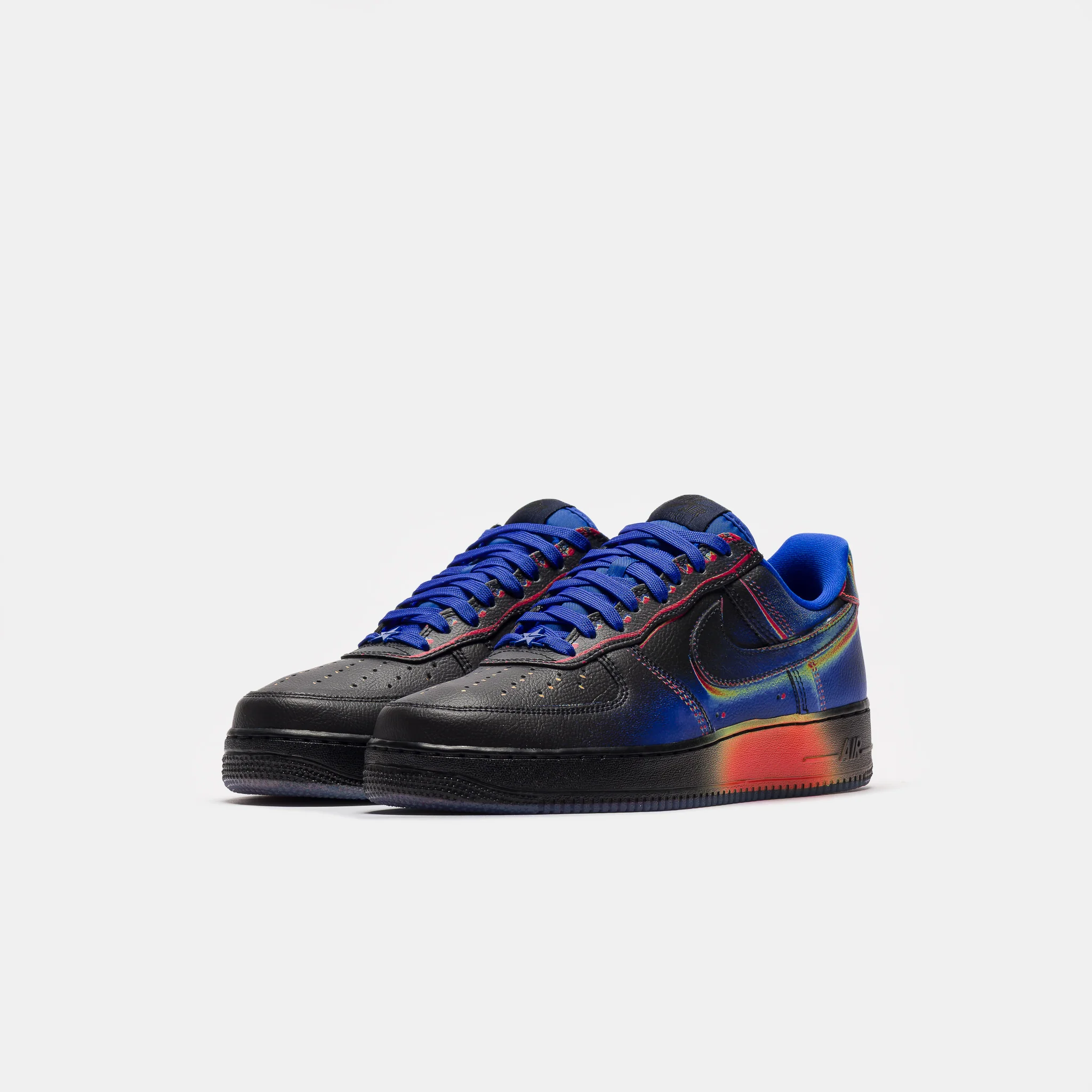 Air Force 1 Low Retro Sneaker in Black/Racer Blue/Volt Ice/Bright Crimson - Image 2