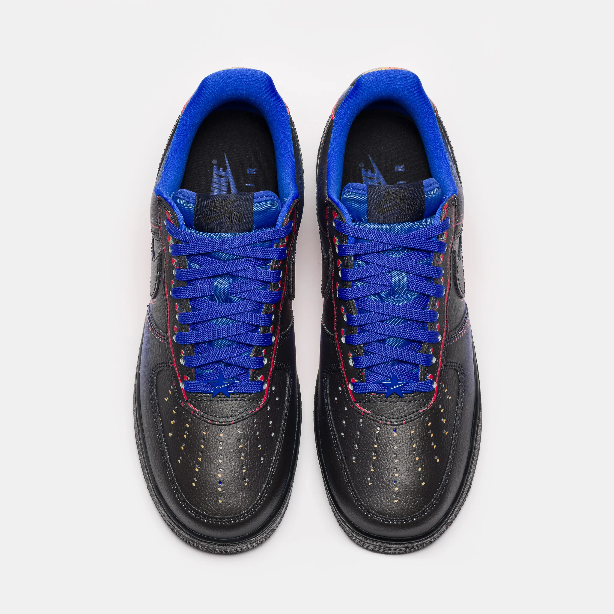 Air Force 1 Low Retro Sneaker in Black/Racer Blue/Volt Ice/Bright Crimson - Image 4