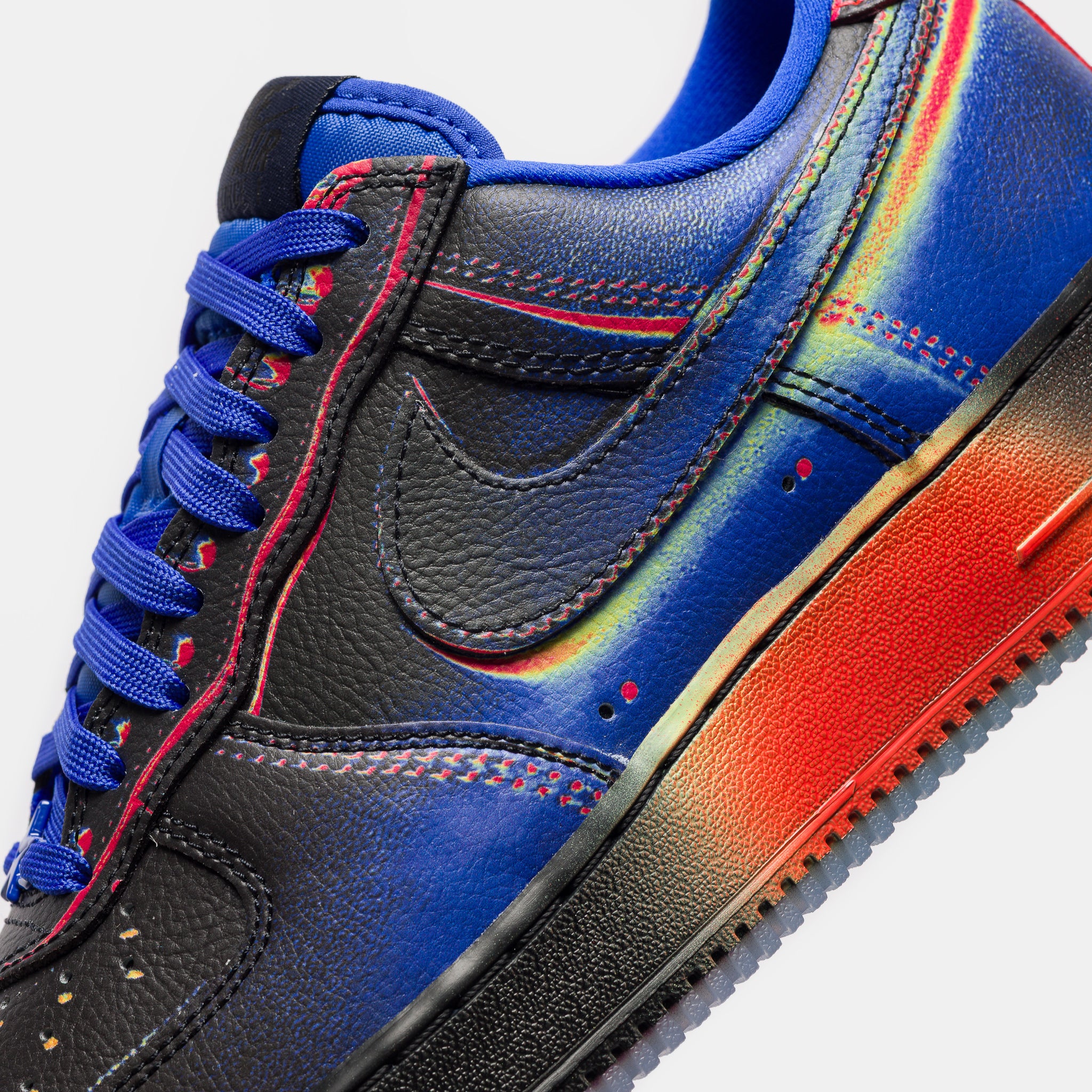 Air Force 1 Low Retro Sneaker in Black/Racer Blue/Volt Ice/Bright Crimson - Image 5