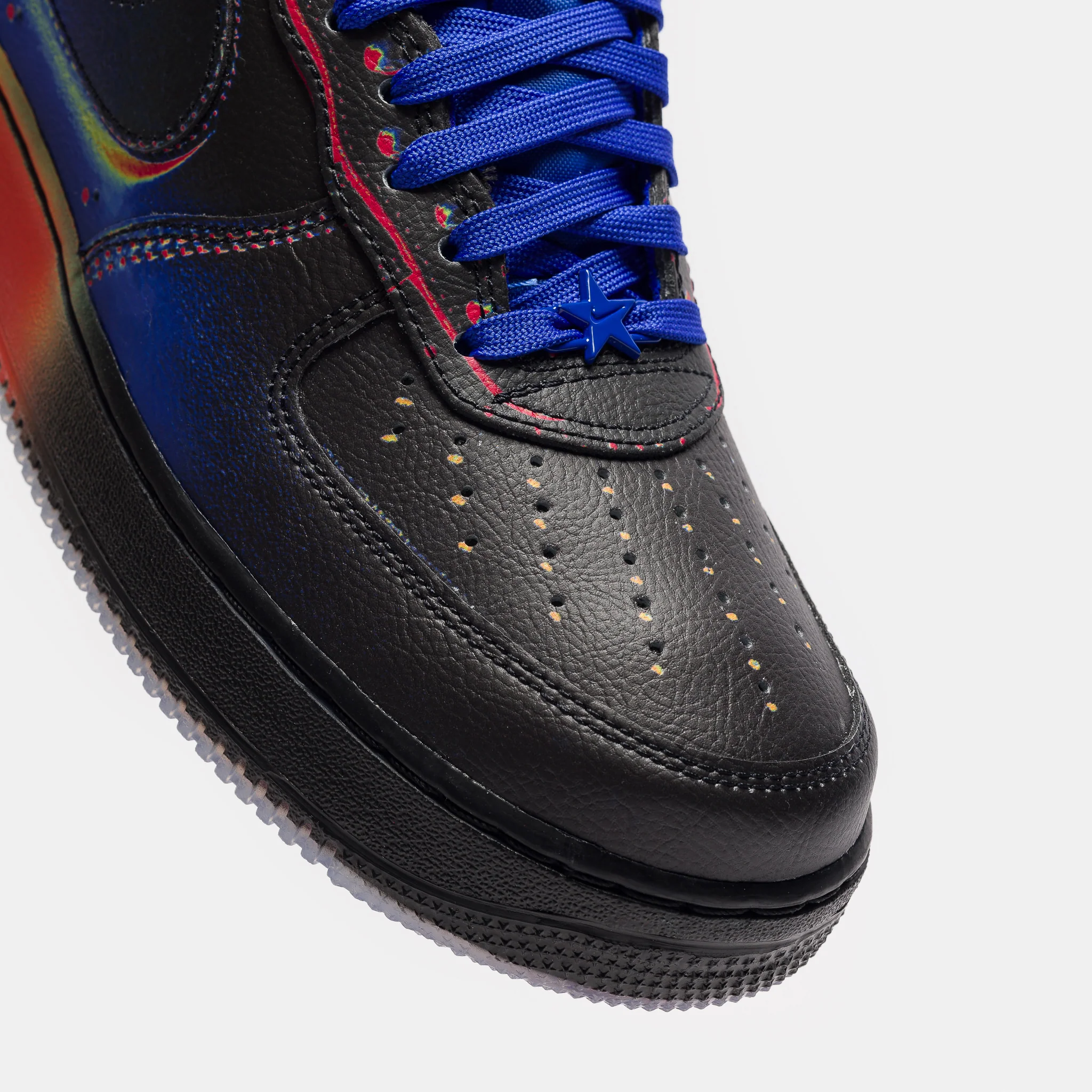 Air Force 1 Low Retro Sneaker in Black/Racer Blue/Volt Ice/Bright Crimson - Image 6
