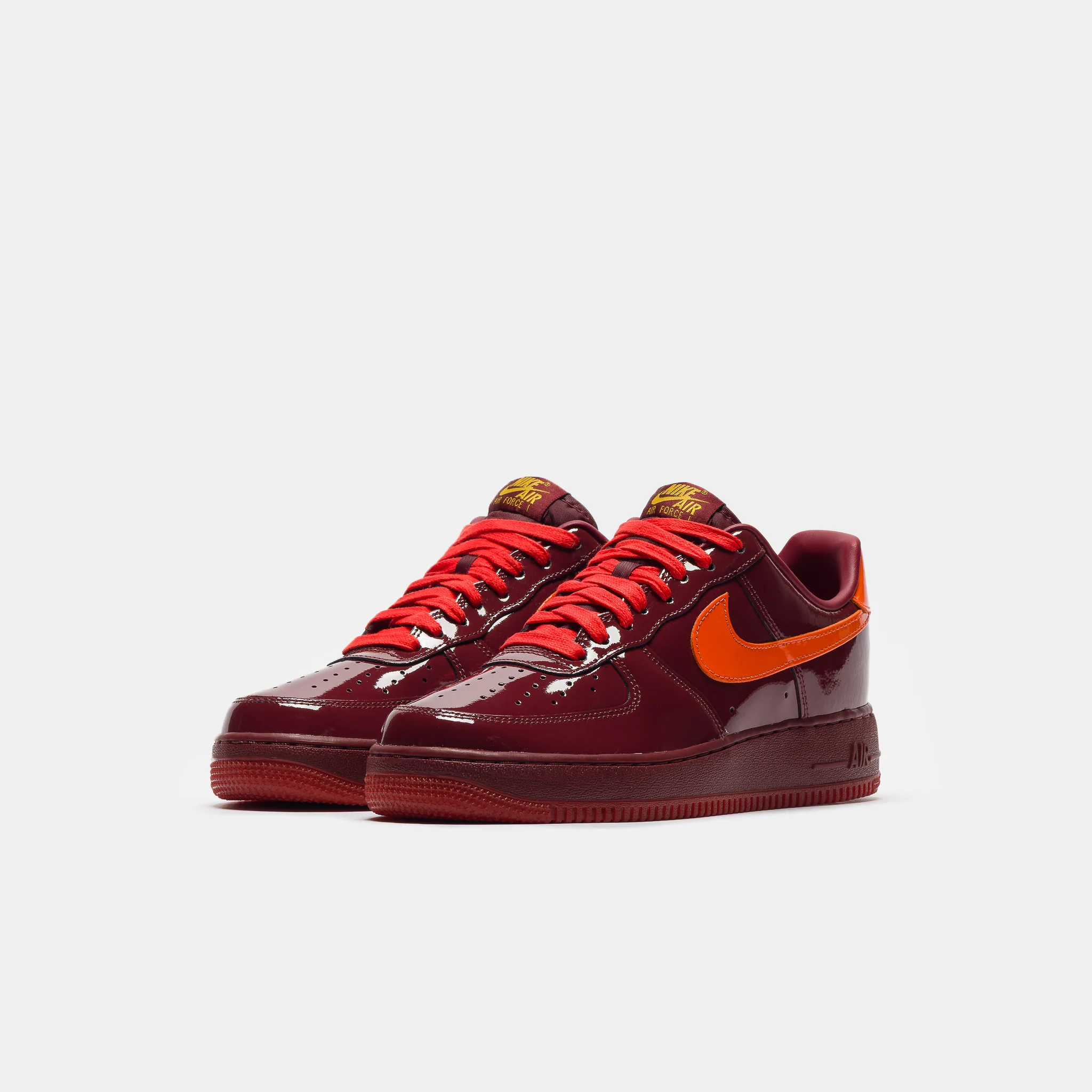 Air Force 1 Low Sneaker in Dark Team Red/University Gold - Image 2