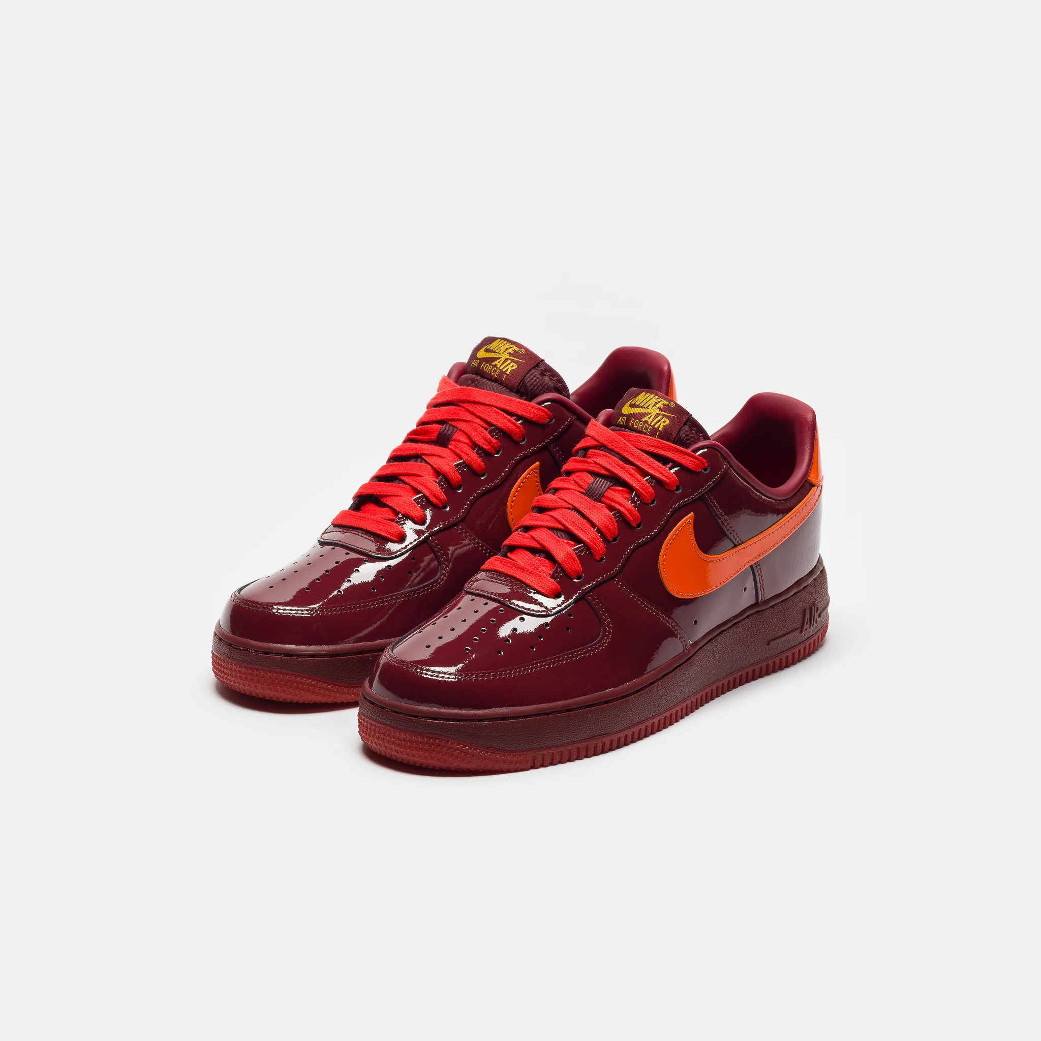 Air Force 1 Low Sneaker in Dark Team Red/University Gold - Image 3