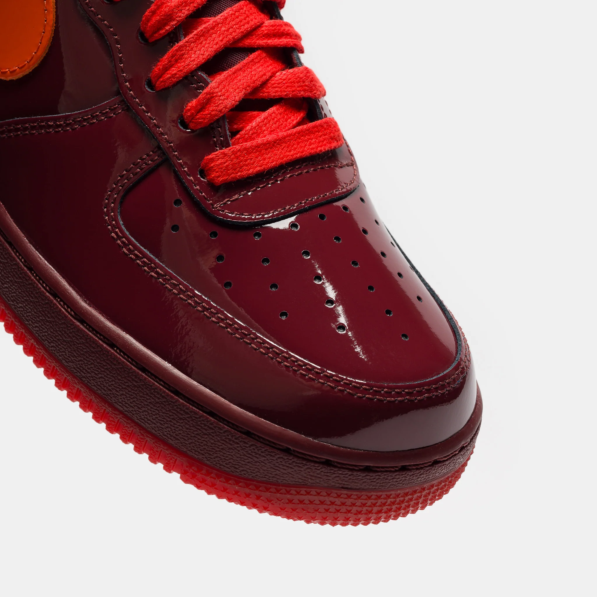 Air Force 1 Low Sneaker in Dark Team Red/University Gold - Image 6