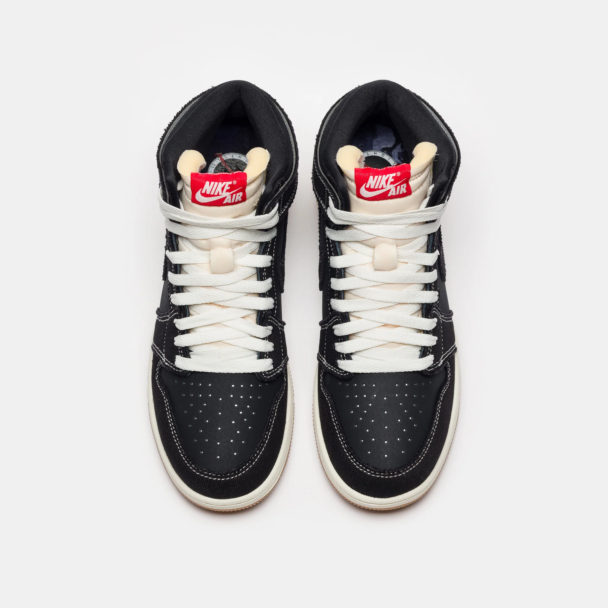 Air Jordan 1 Retro High OG Flight Club Grade School Sneaker in Black/University Red/Sail/Gum Med Brown - Image 5