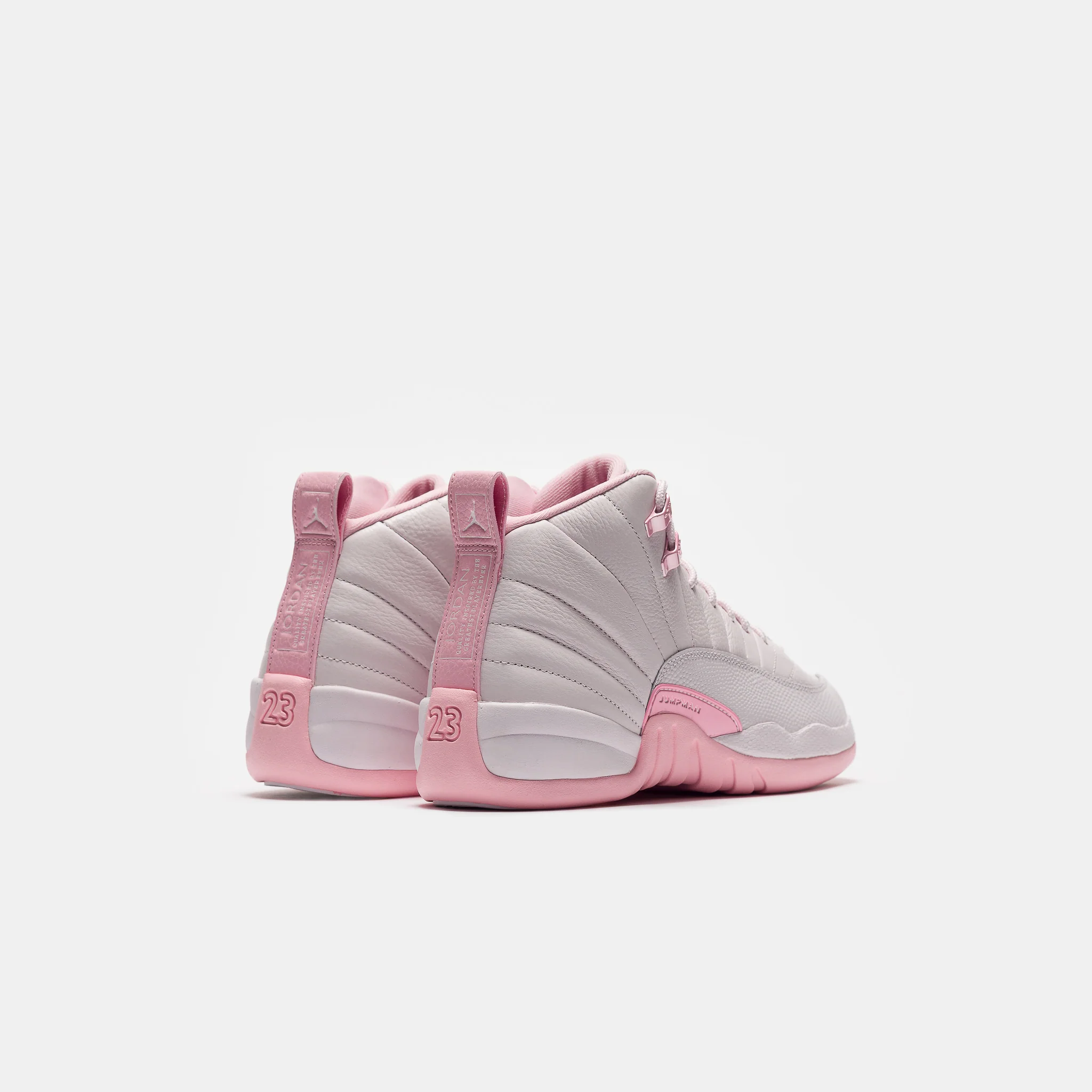 Air Jordan 12 Retro Big Kids Sneaker in Pearl Pink/Medium Soft Pink - Image 4