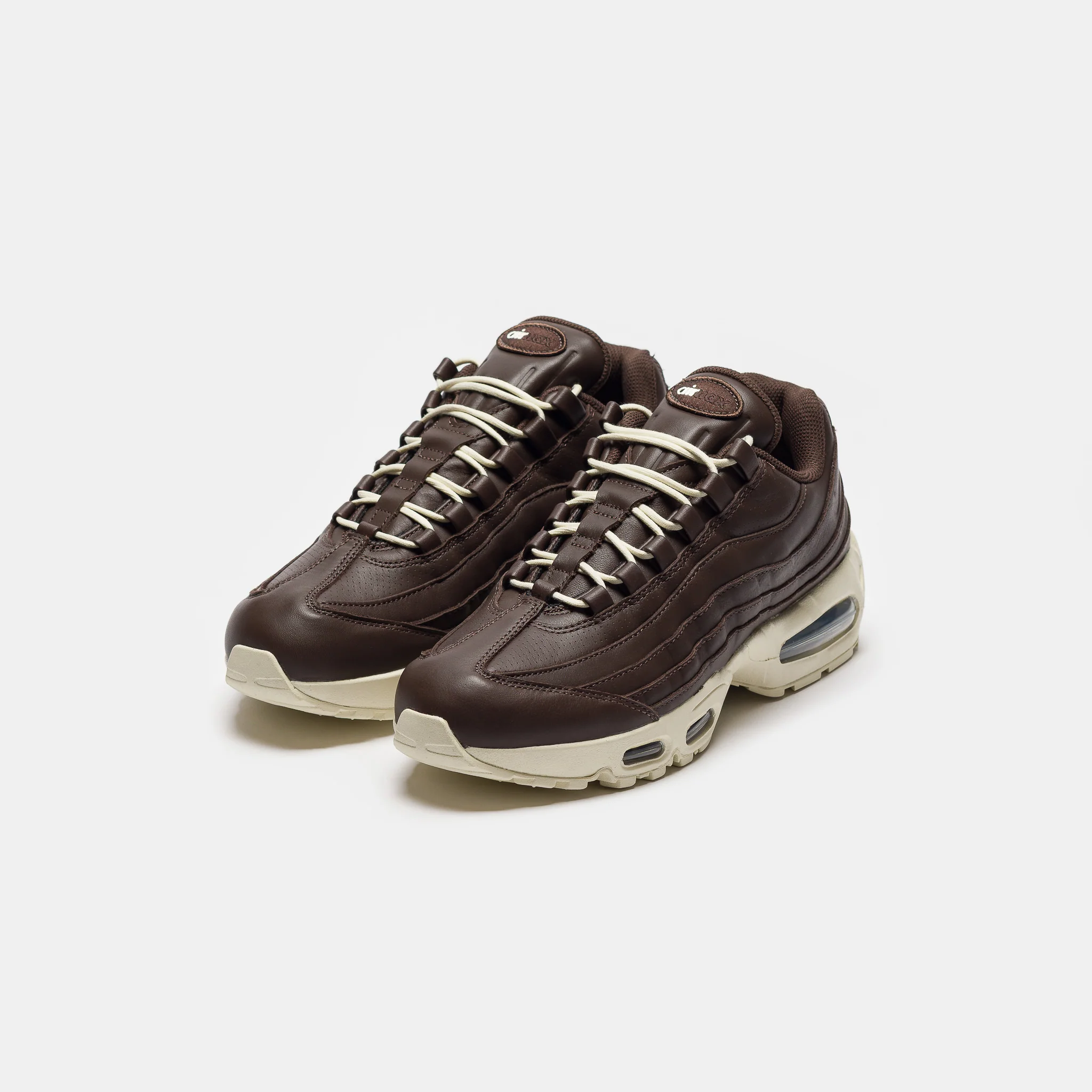 Air Max 95 Big Bubble Leather Sneaker in Baroque Brown/Coconut Milk - Image 3