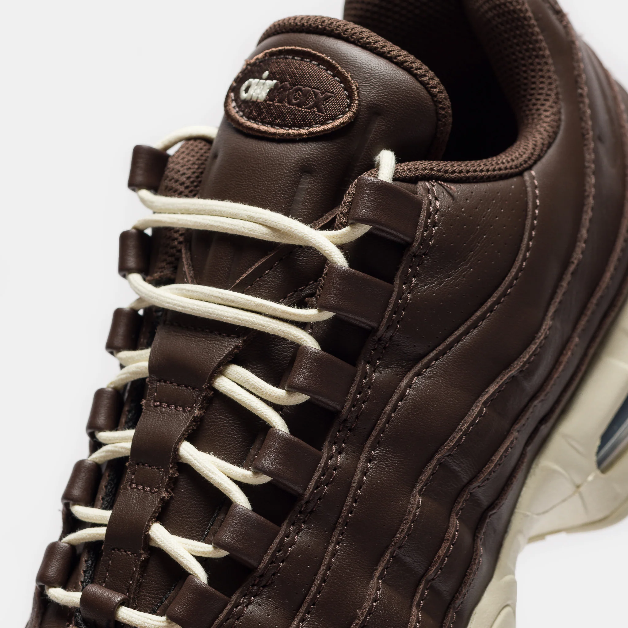 Air Max 95 Big Bubble Leather Sneaker in Baroque Brown/Coconut Milk - Image 5