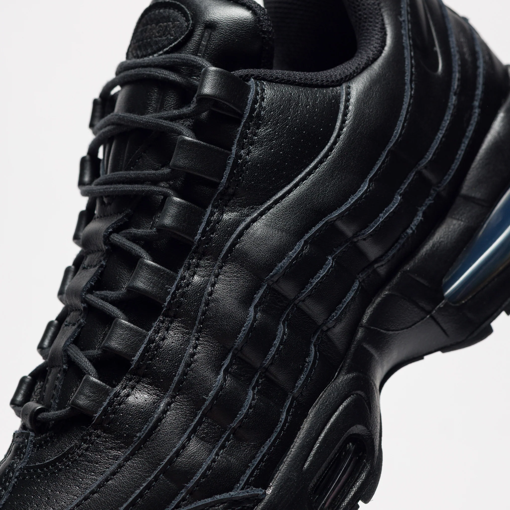 Air Max 95 Big Bubble Leather Sneaker in Black/Black - Image 5