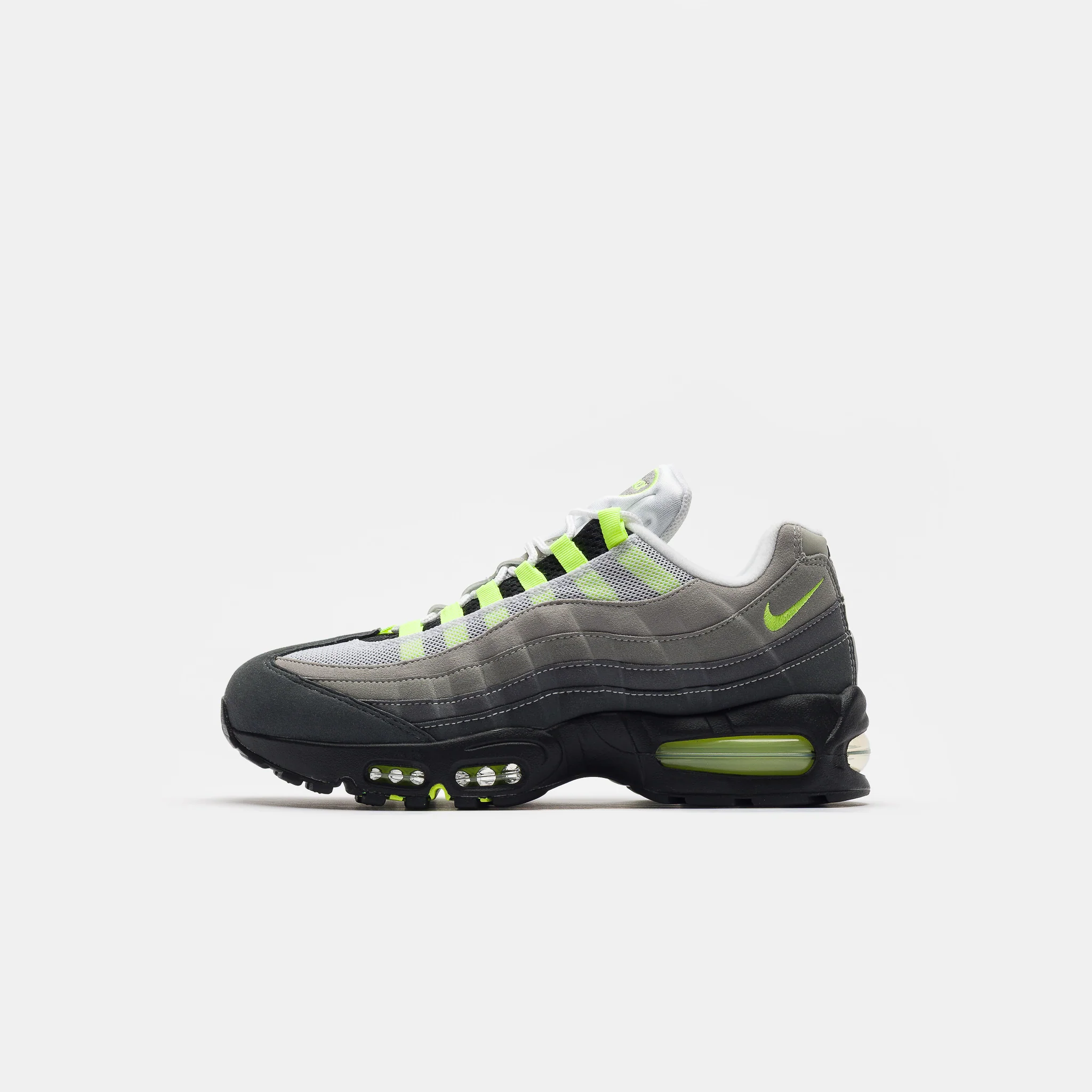 Air Max 95 OG Sneaker in Black/Neon Yellow/Cool Grey
