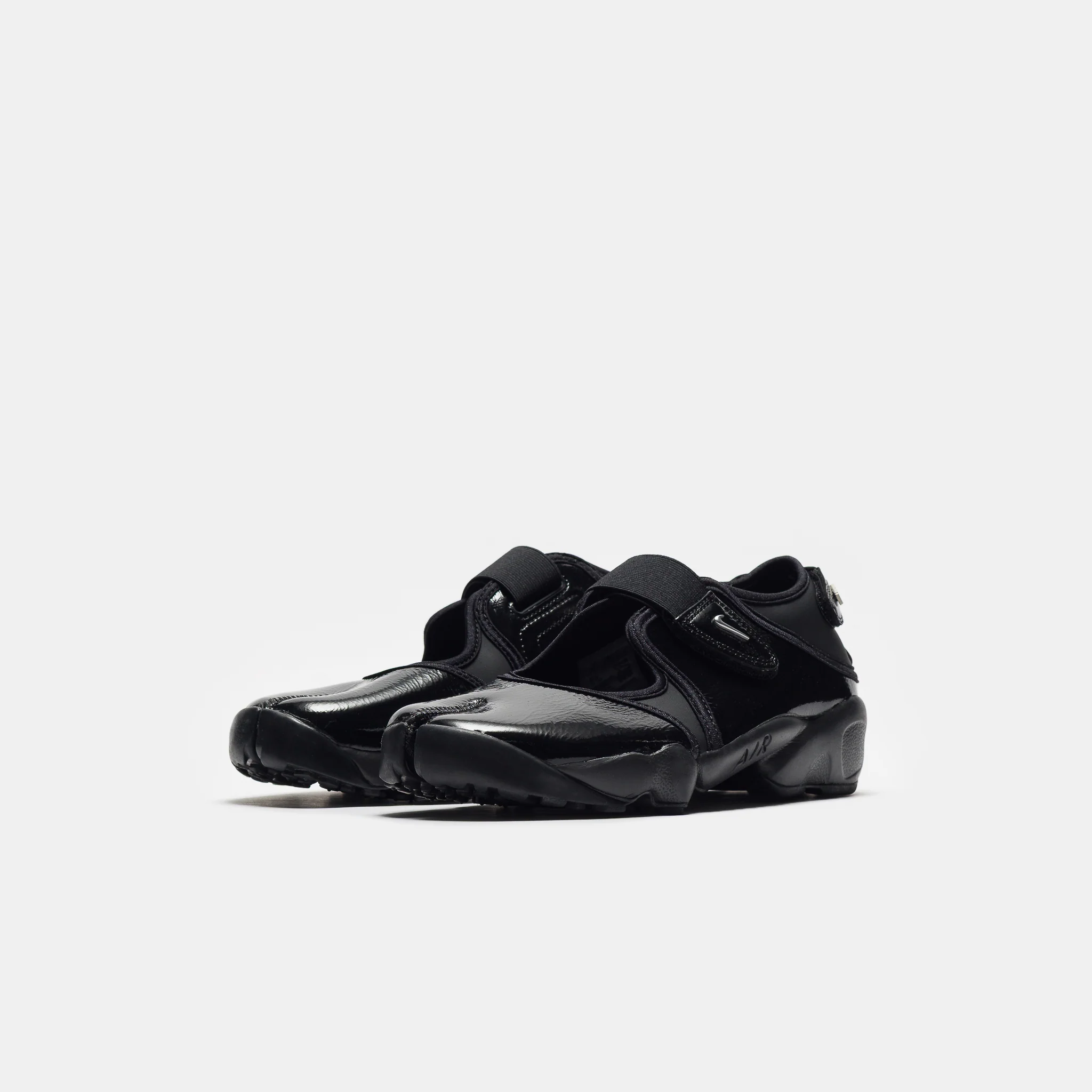 Air Rift Sneaker in Black/Metallic Silver/Black - Image 2