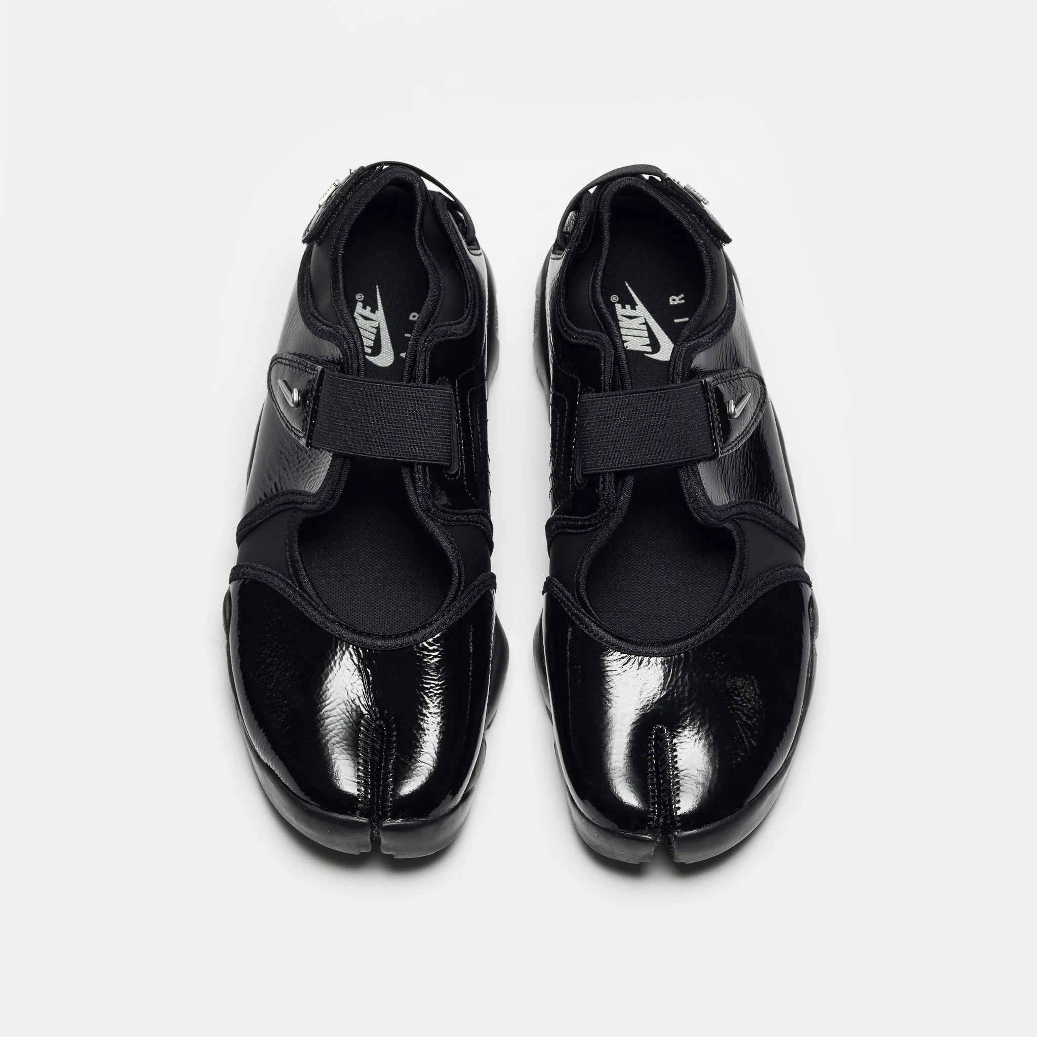Air Rift Sneaker in Black/Metallic Silver/Black - Image 4