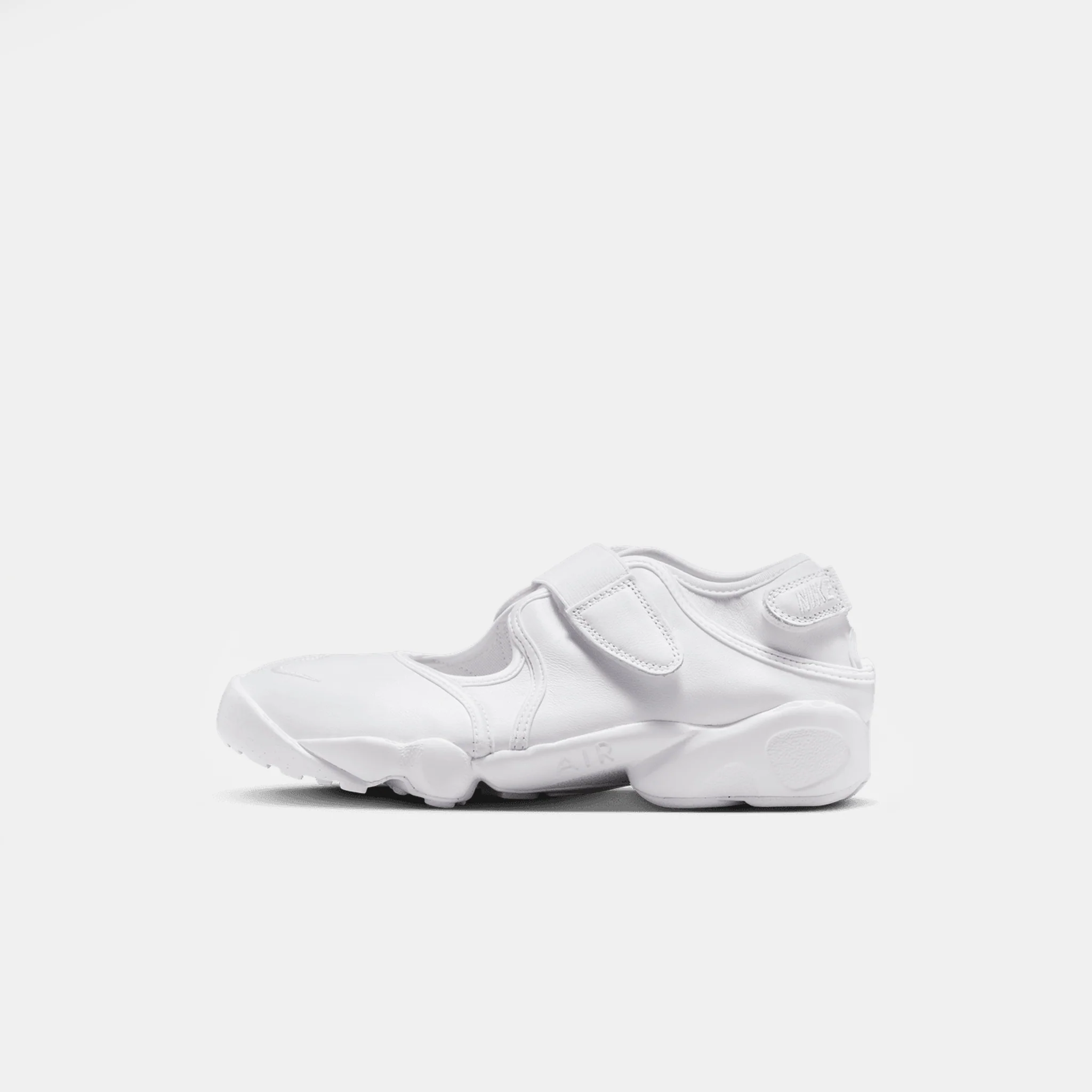 Air Rift Sneaker in White/White/Black - Image 2