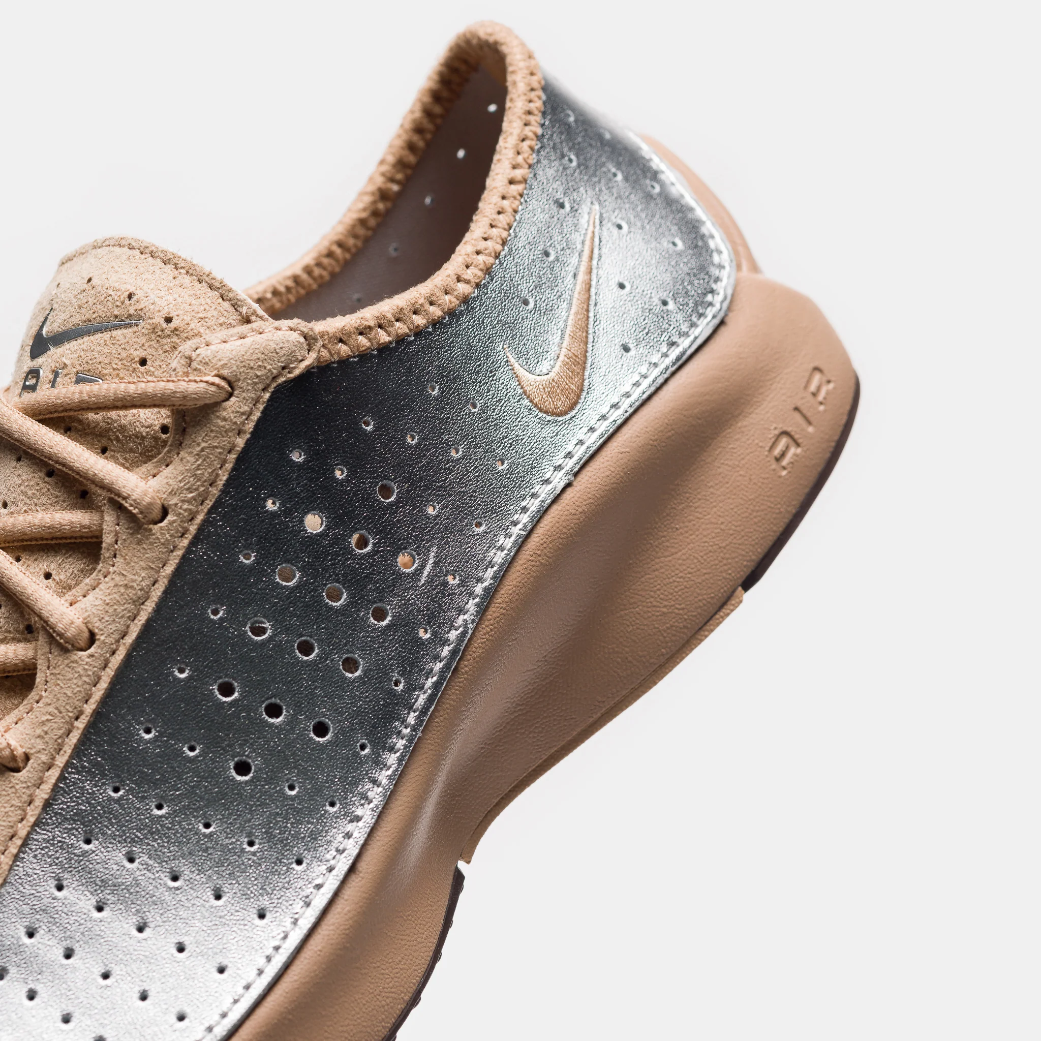 Air Superfly Sneaker in Elm/Metallic Silver/Baroque Brown - Image 5