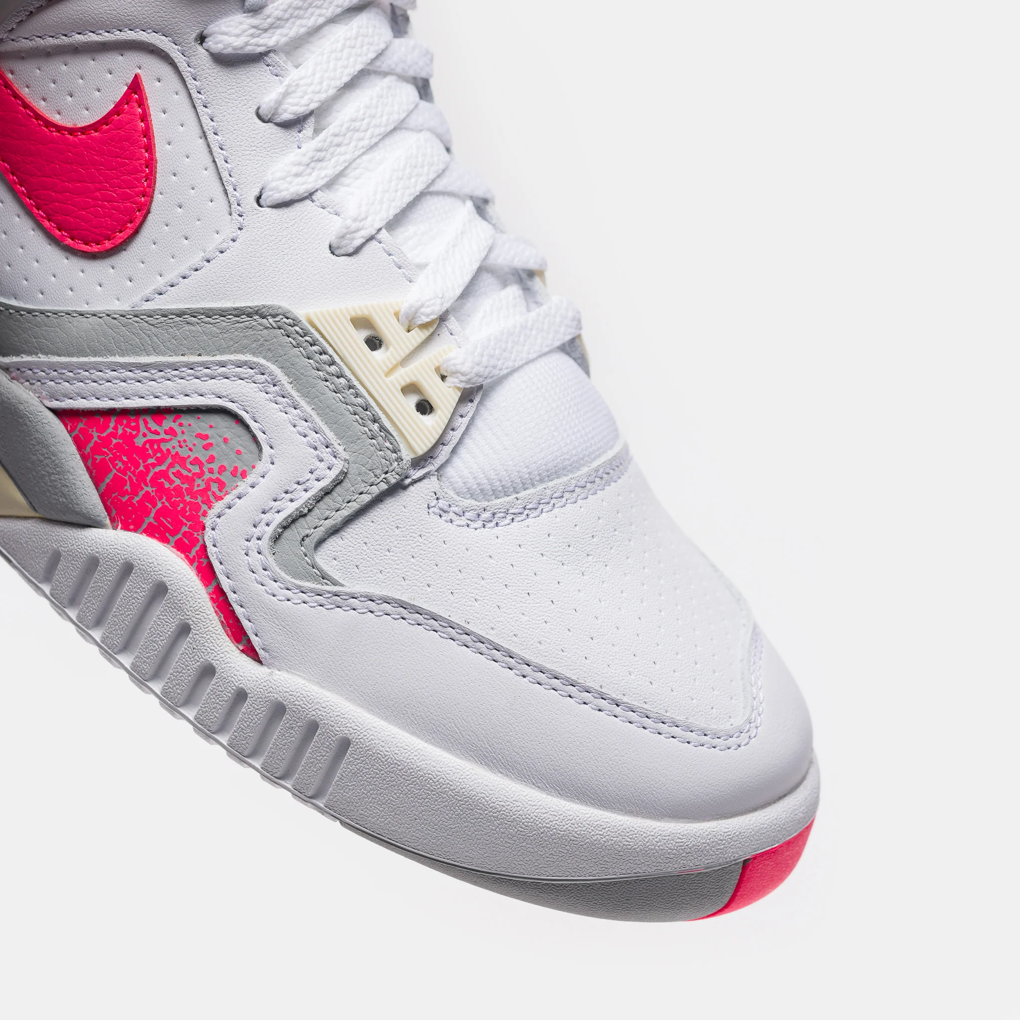 Air Tech Challenge 2 Sneaker in White/Racer Pink/Light Smoke Grey - Image 6