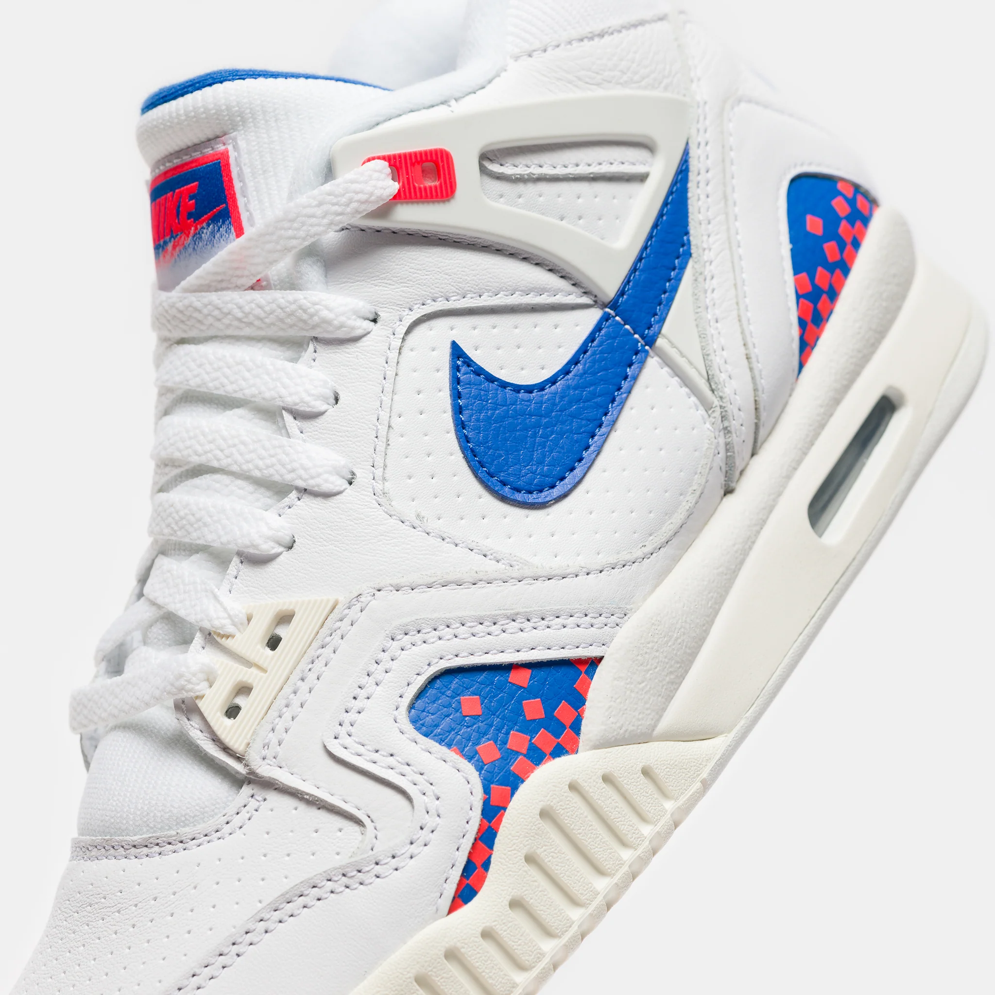 Air Tech Challenge 2 Sneaker in White/Royal Blue/Laser Crimson - Image 6