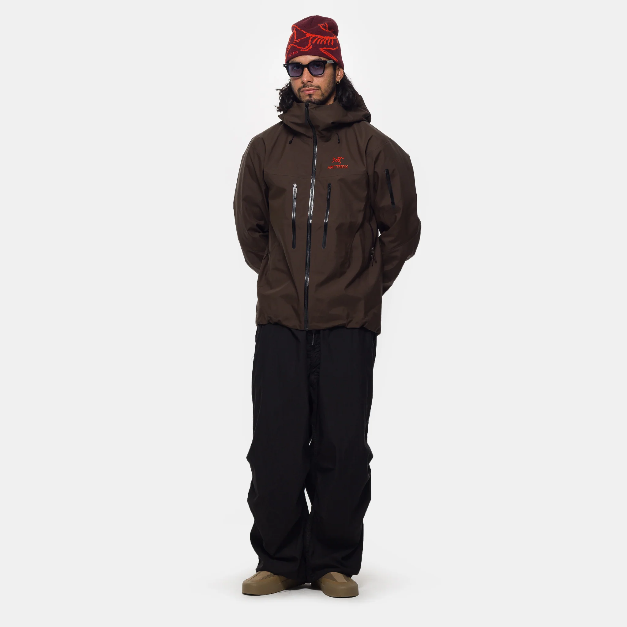Alpha SV Jacket in Carob/Black/Dynasty - Image 2