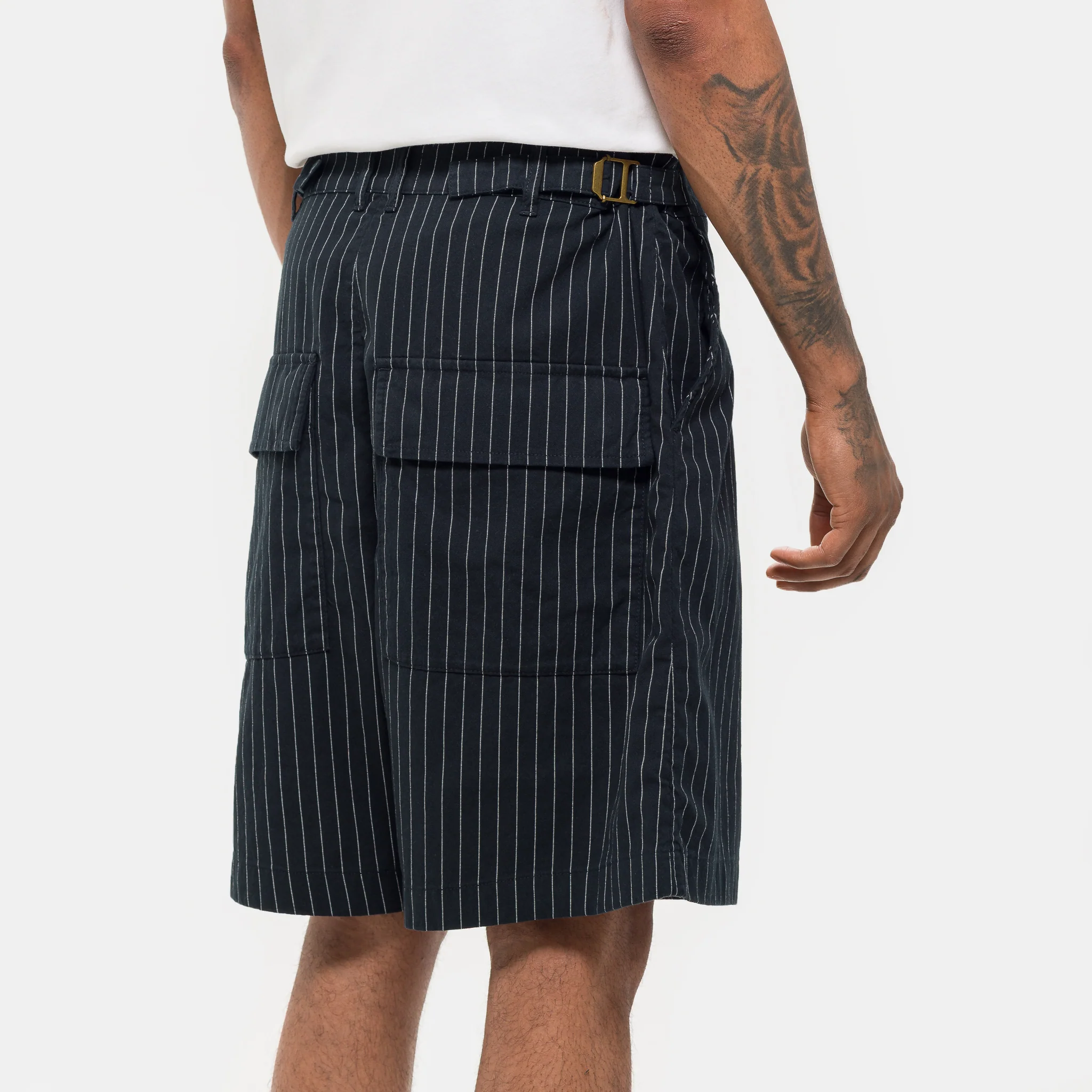 Aoshi Short in Black Pinstripe - Image 5