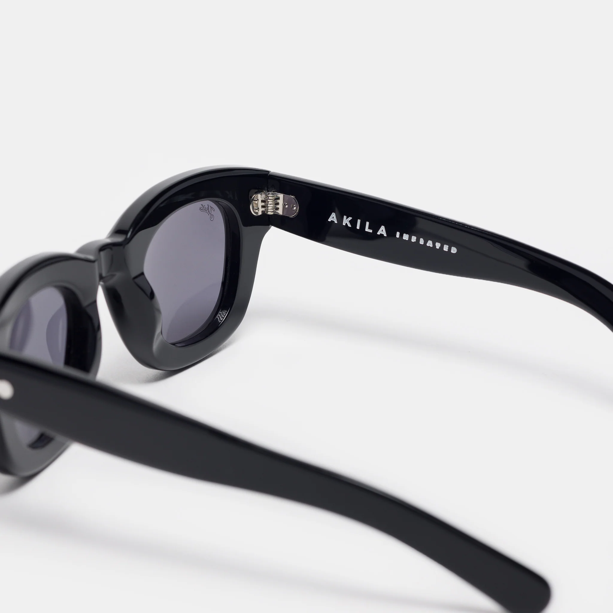 Apollo Inflated Sunglasses in Black/Black - Image 3
