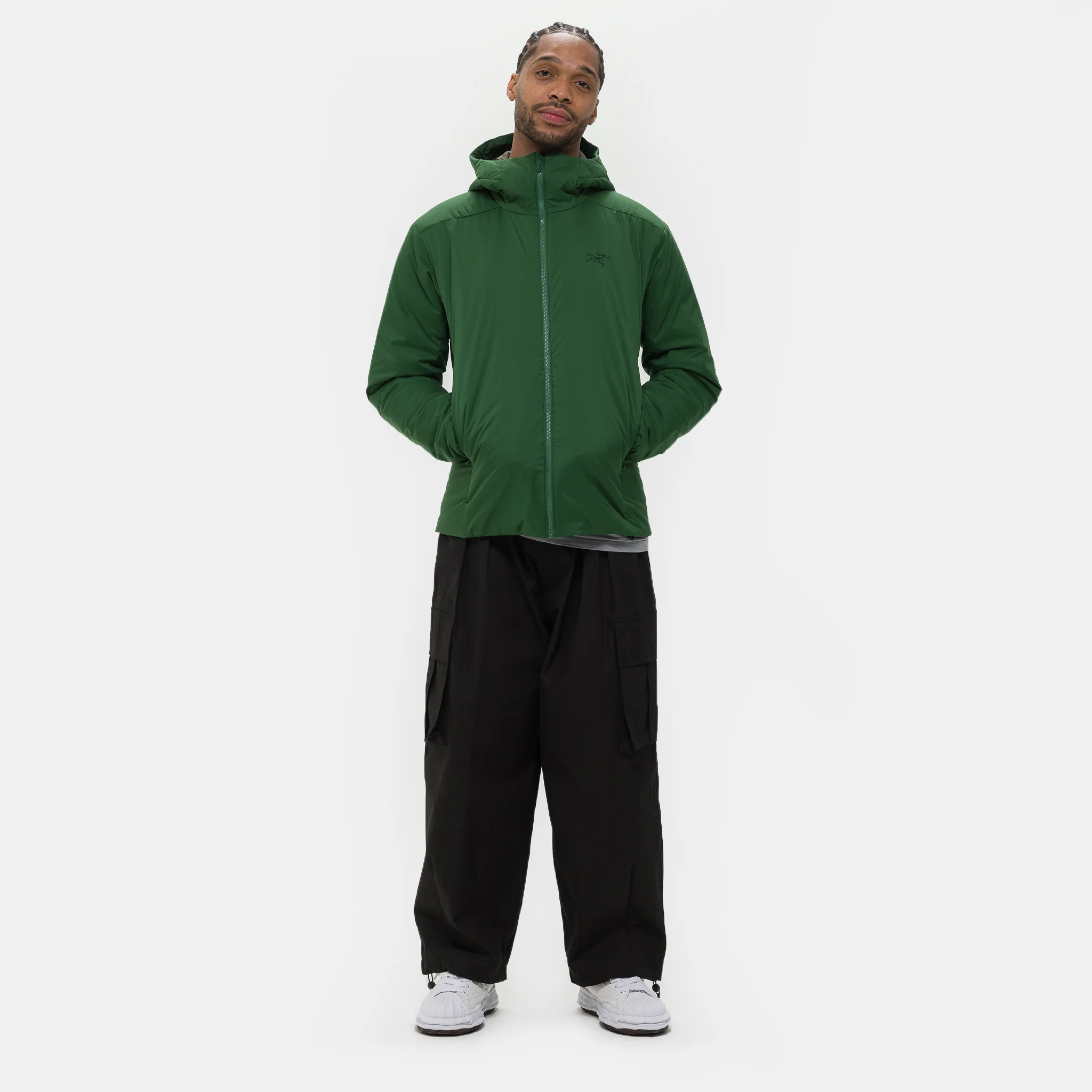 Atom Heavyweight Hoody Jacket in Eden - Image 2