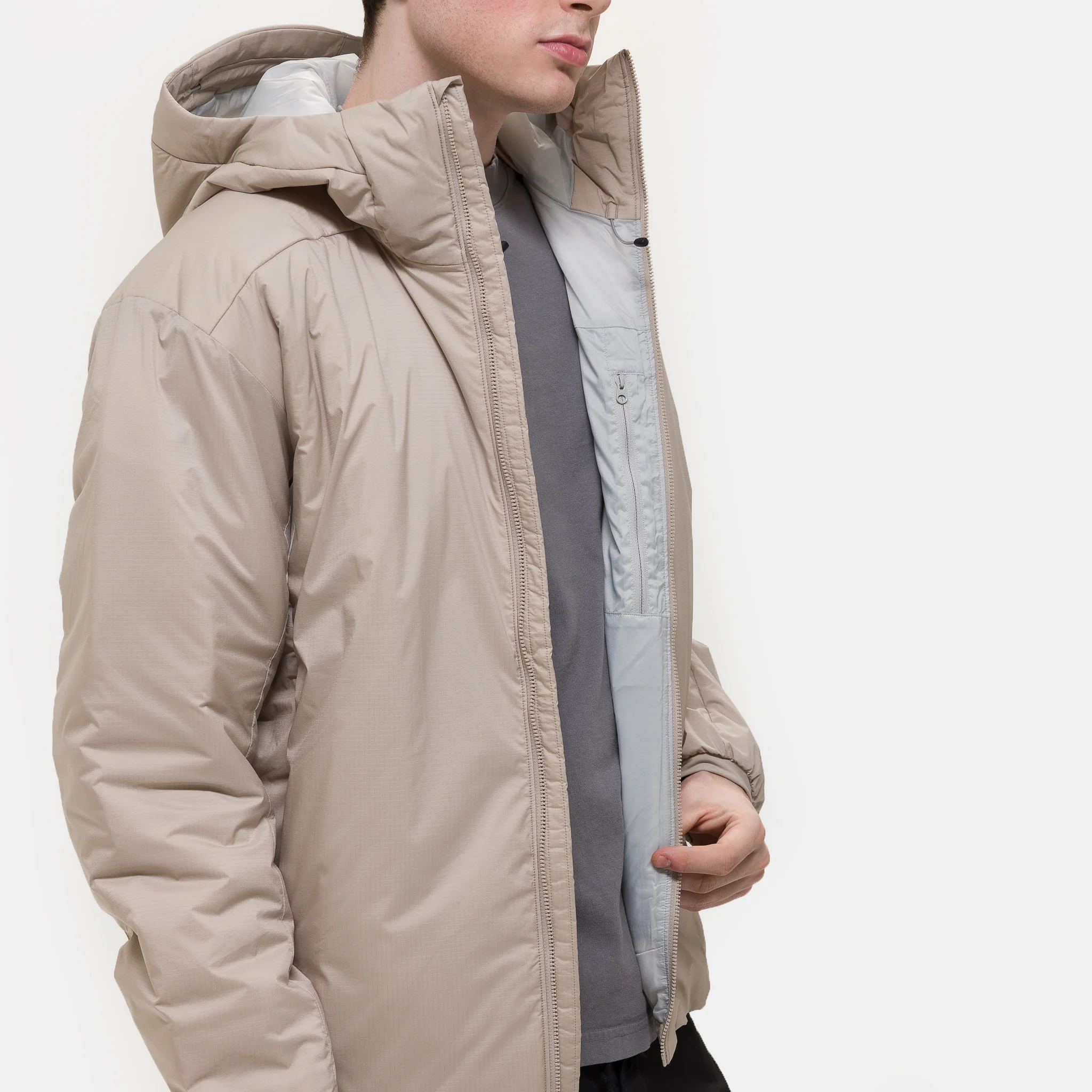 Atom Heavyweight Hoody Jacket in Rune - Image 5