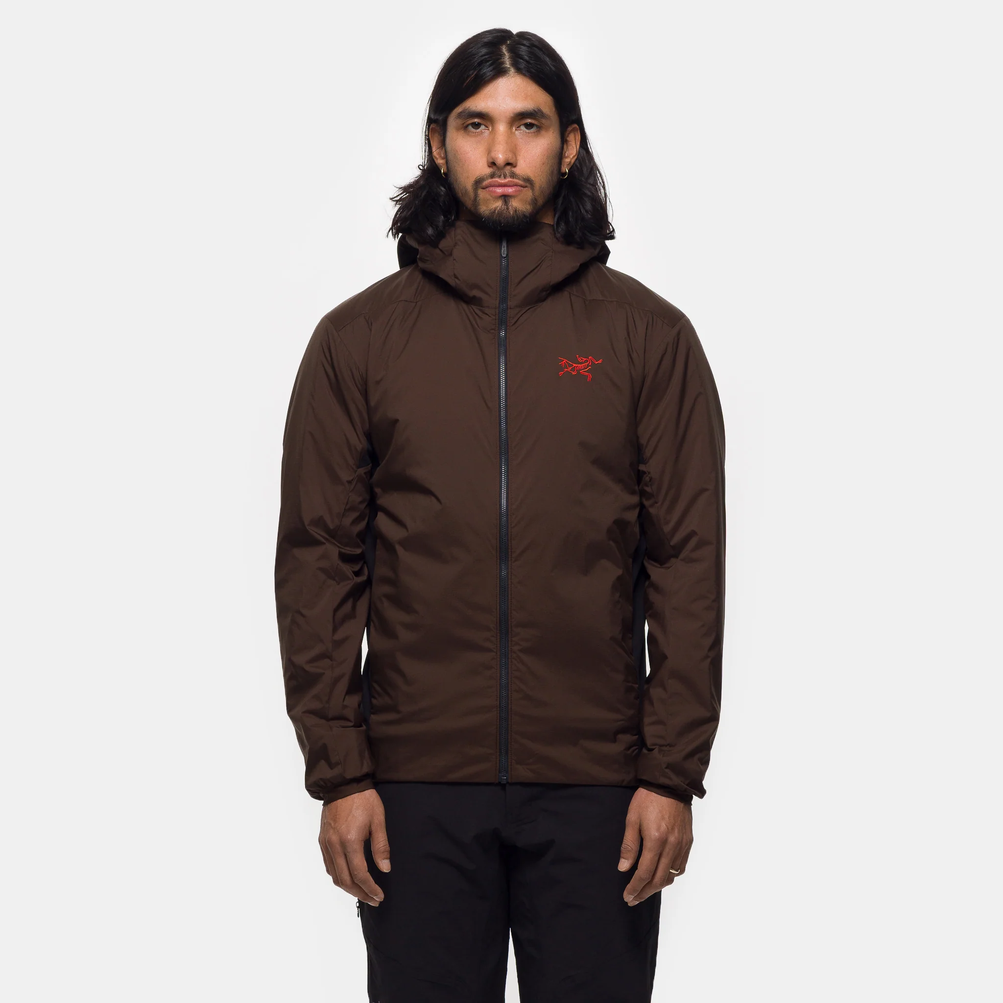 Atom Hoody in Carob/Black/Dynasty