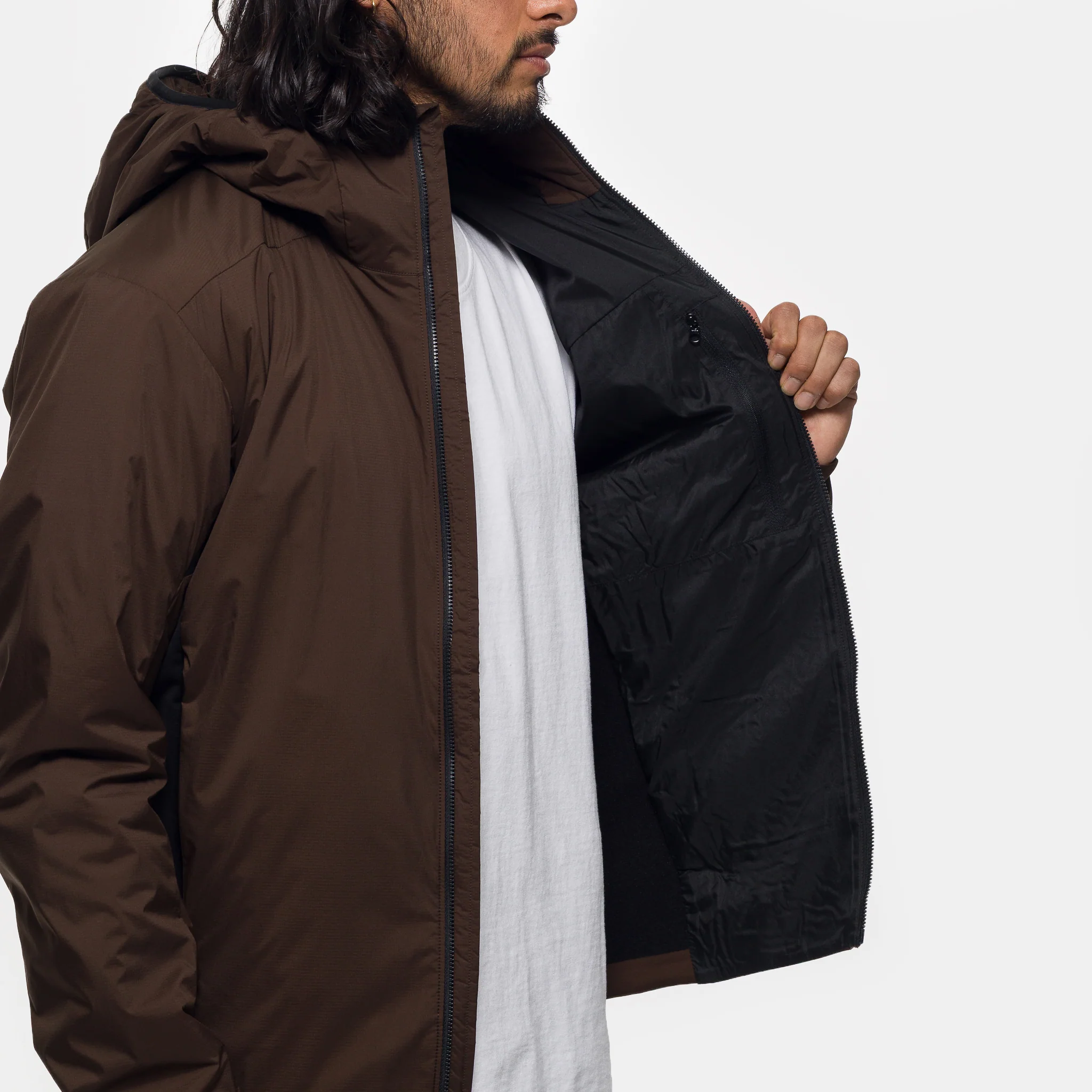 Atom Hoody in Carob/Black/Dynasty - Image 5