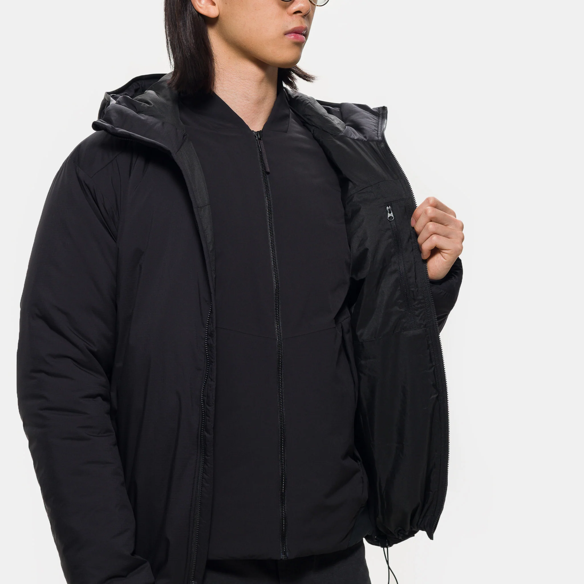 Atom SV Hoody Jacket in Black - Image 5