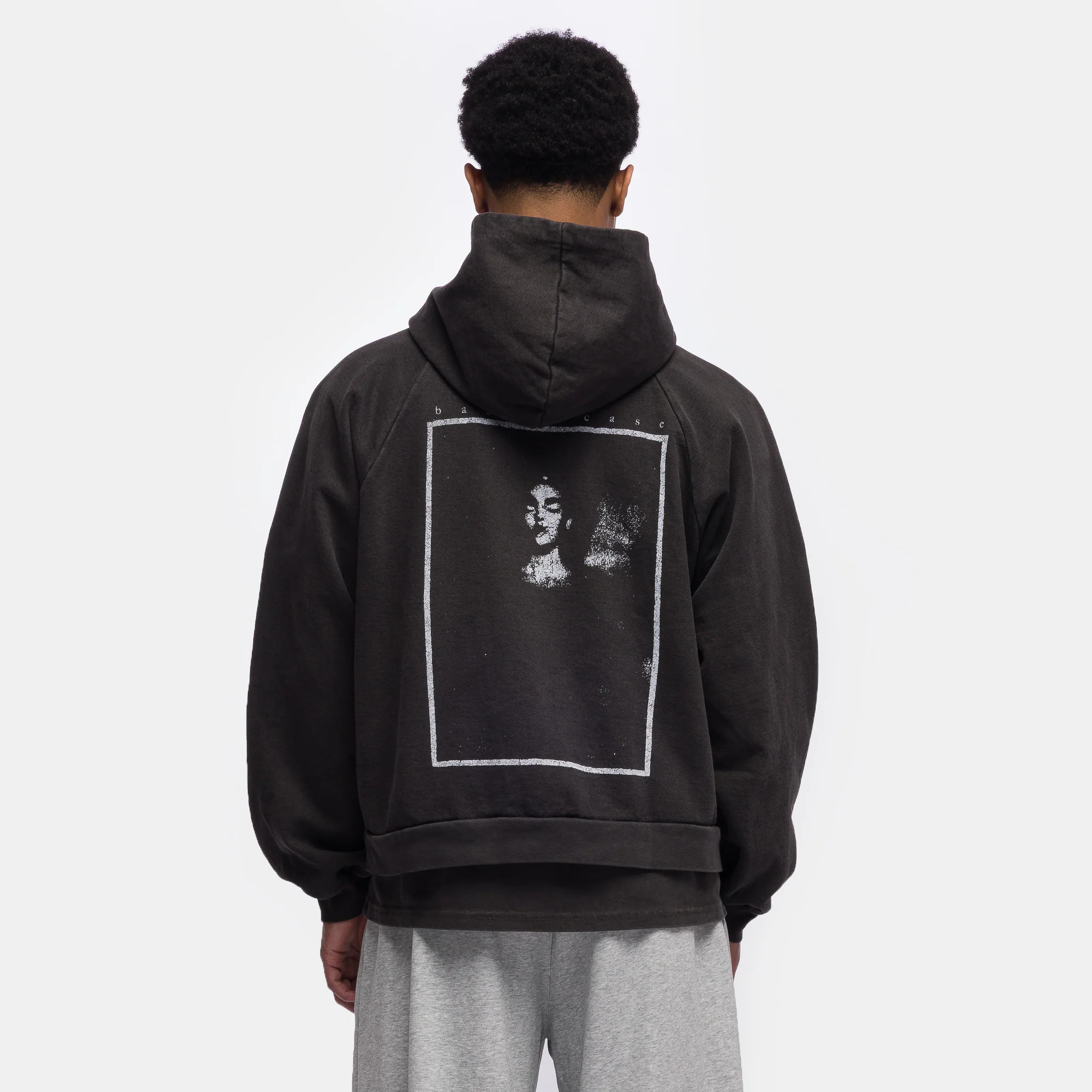 Attenae Zip-Up Hoodie in Vintage Black - Image 3