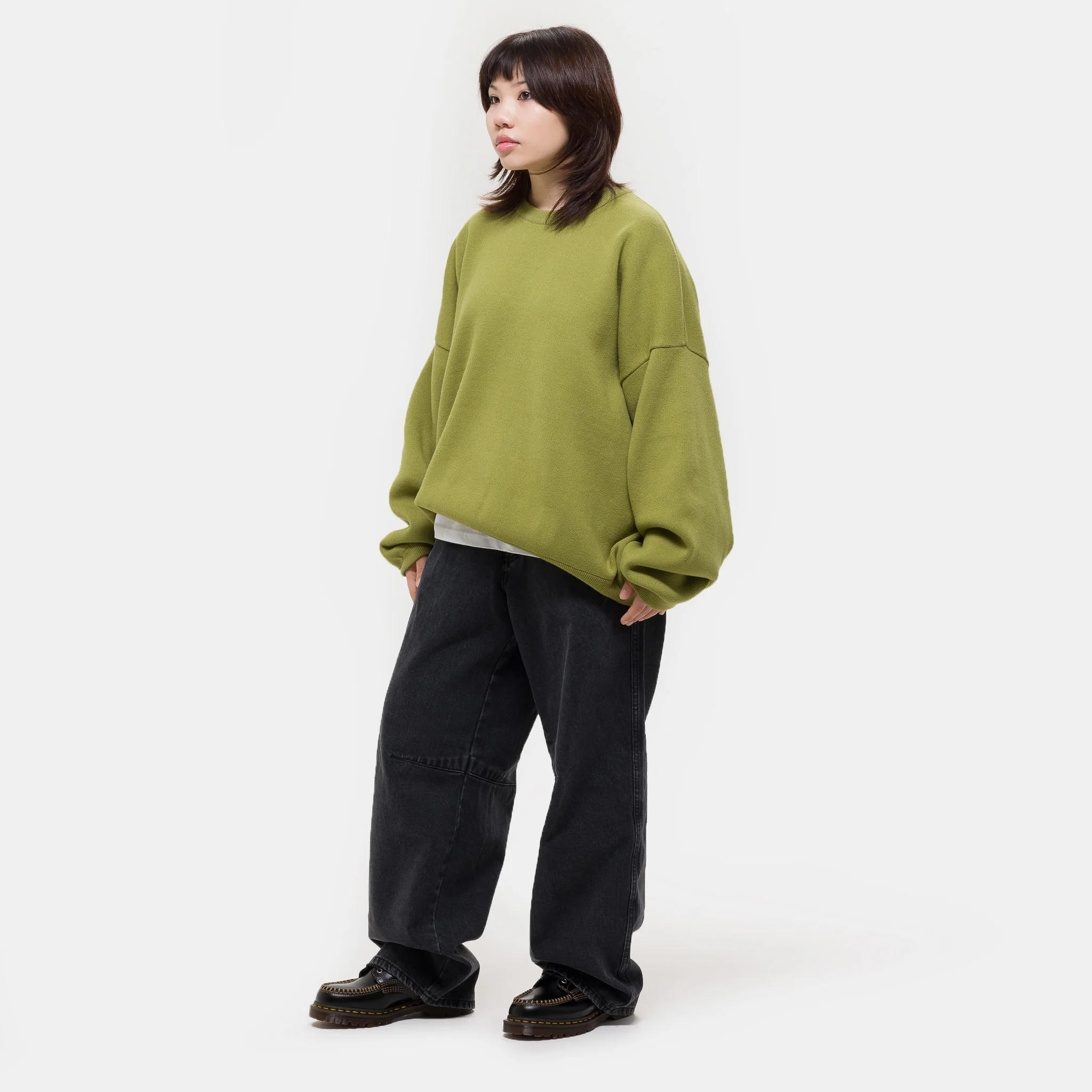 Balloon Heavy Sweater in Pistachio - Image 2