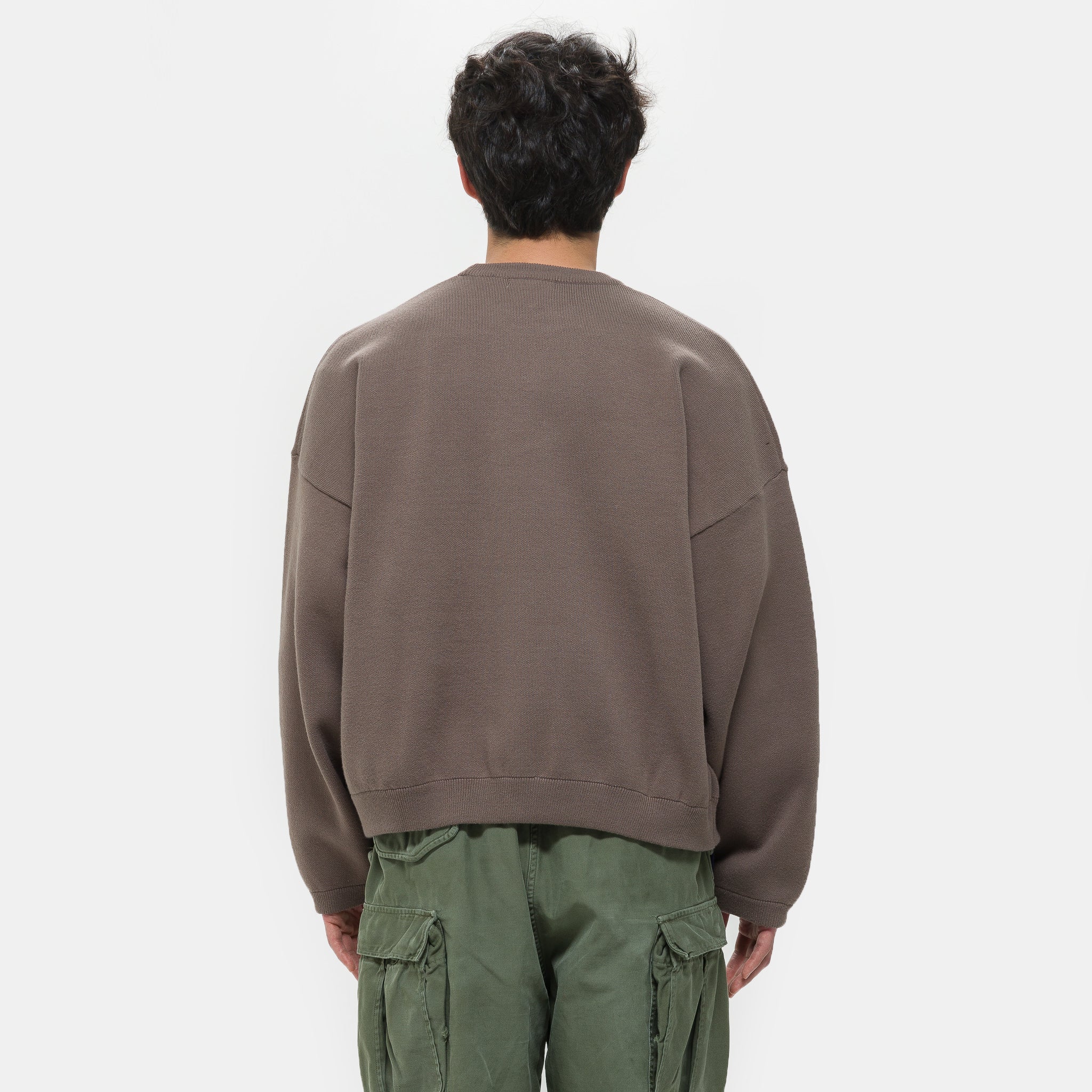 Balloon Heavy Sweater in Brown - Image 3